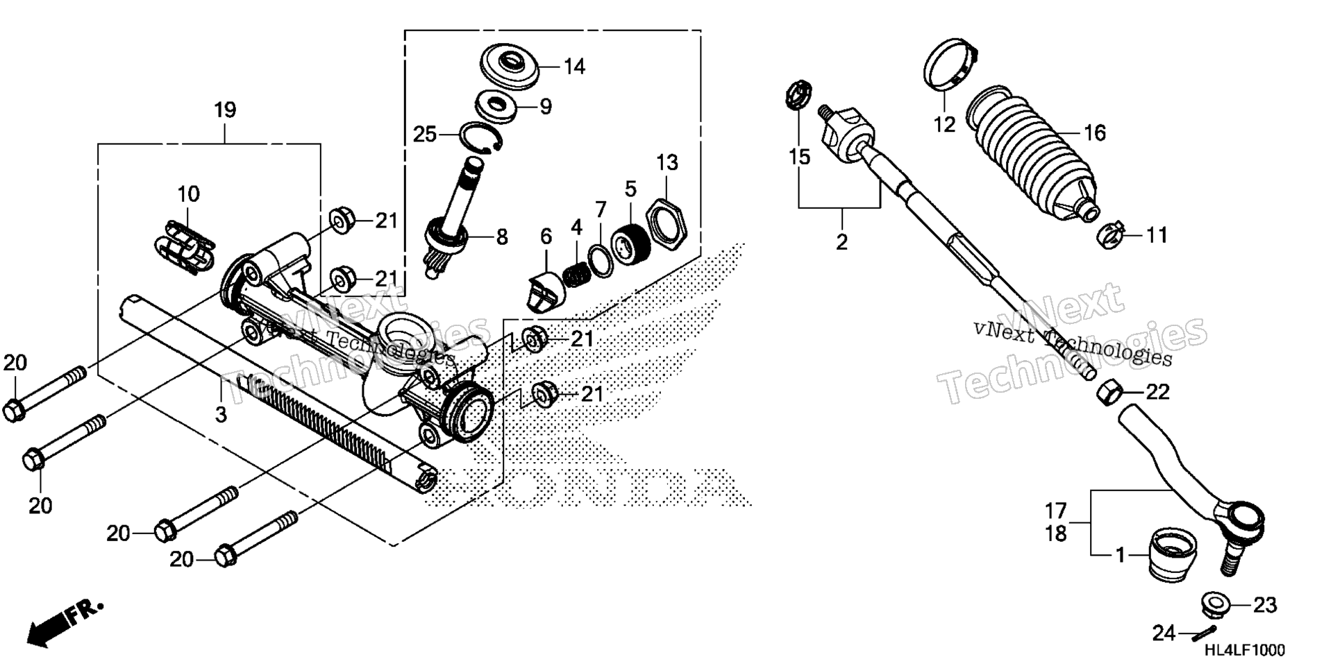 Рулевое управление GEAR BOX / TIE ROD