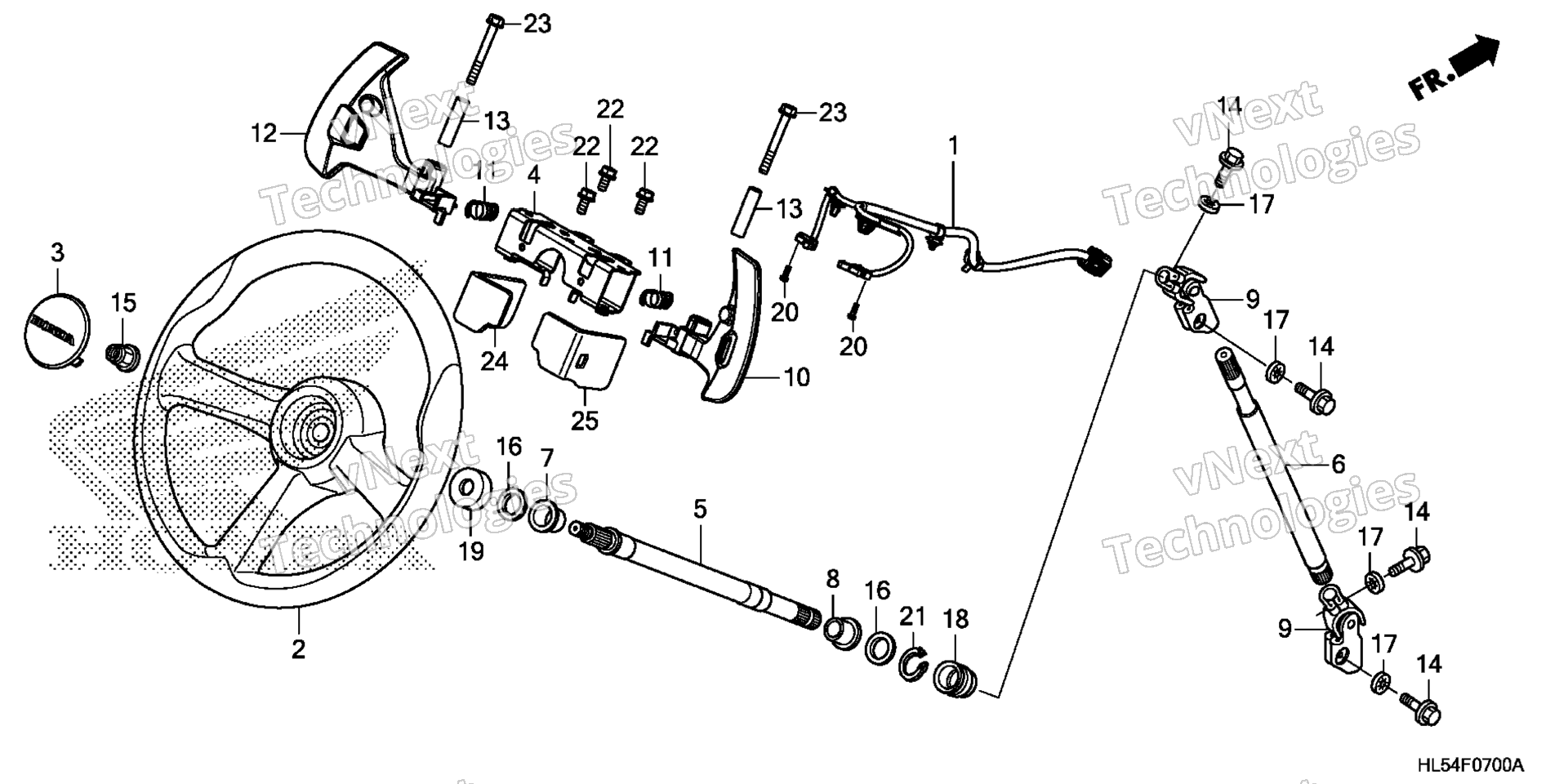 Рулевое управление WHEEL / STEERING SHAFT