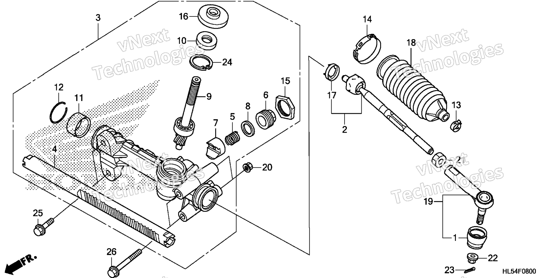 Рулевое управление GEAR BOX / TIE ROD