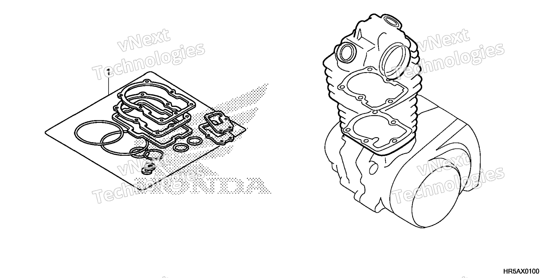GASKET комплект A