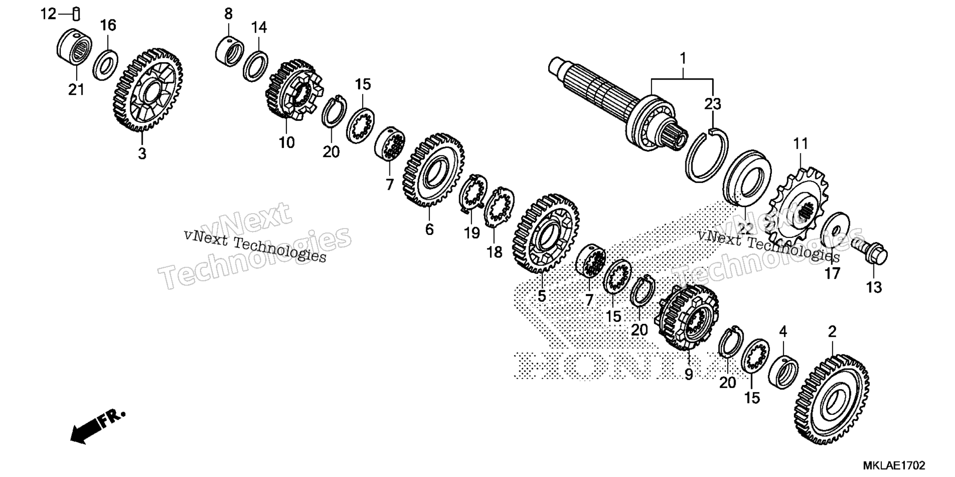Трансмиссия (COUNTERSHAFT)