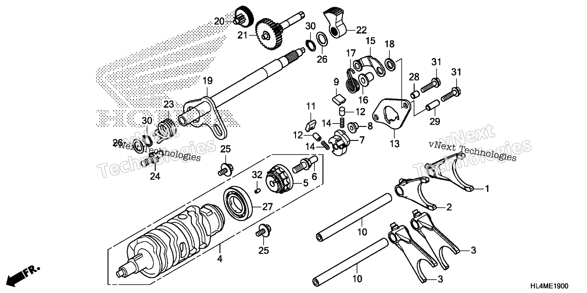 GEARSHIFT вилка (1)