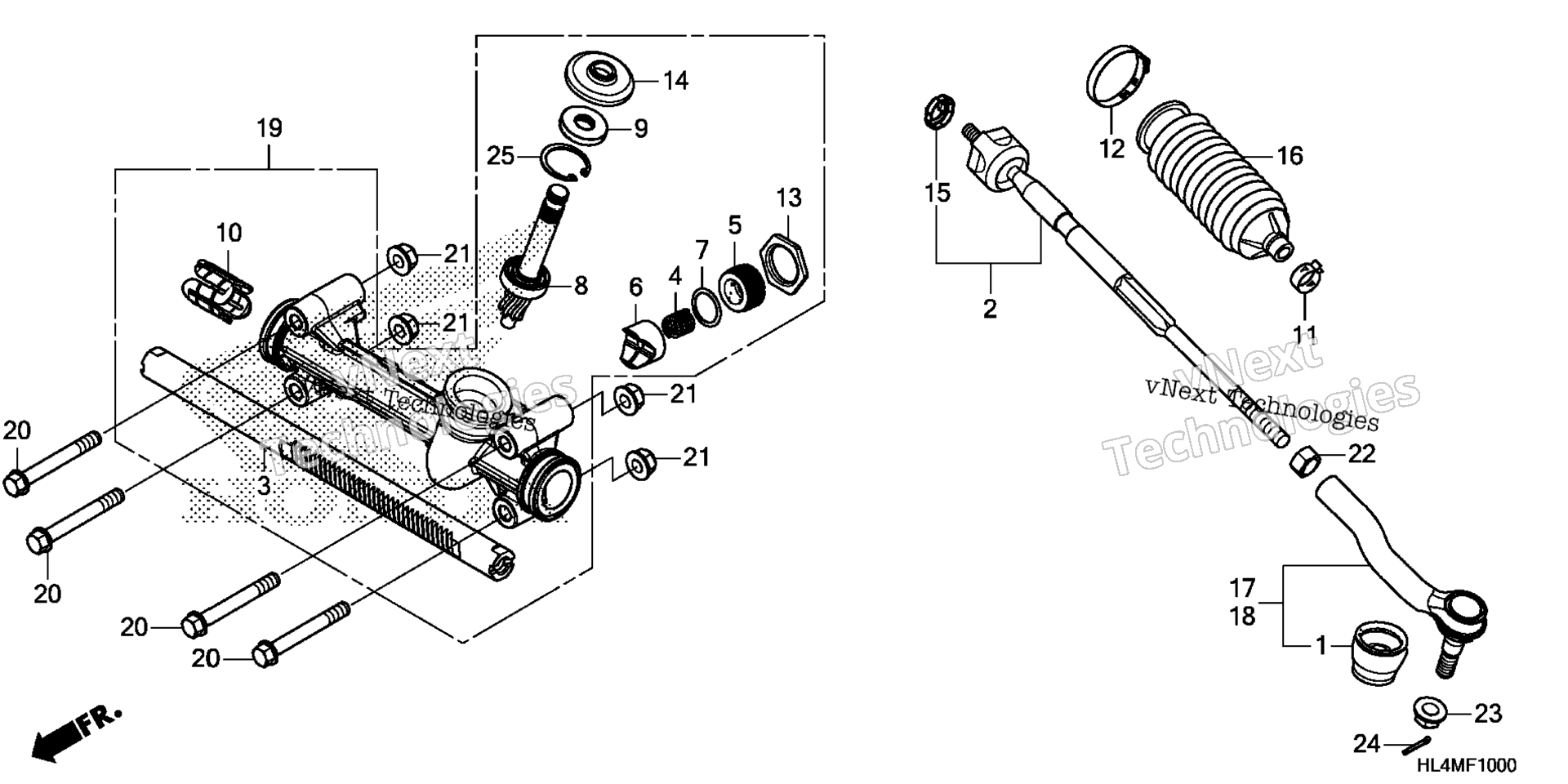 Рулевое управление GEAR BOX / TIE ROD