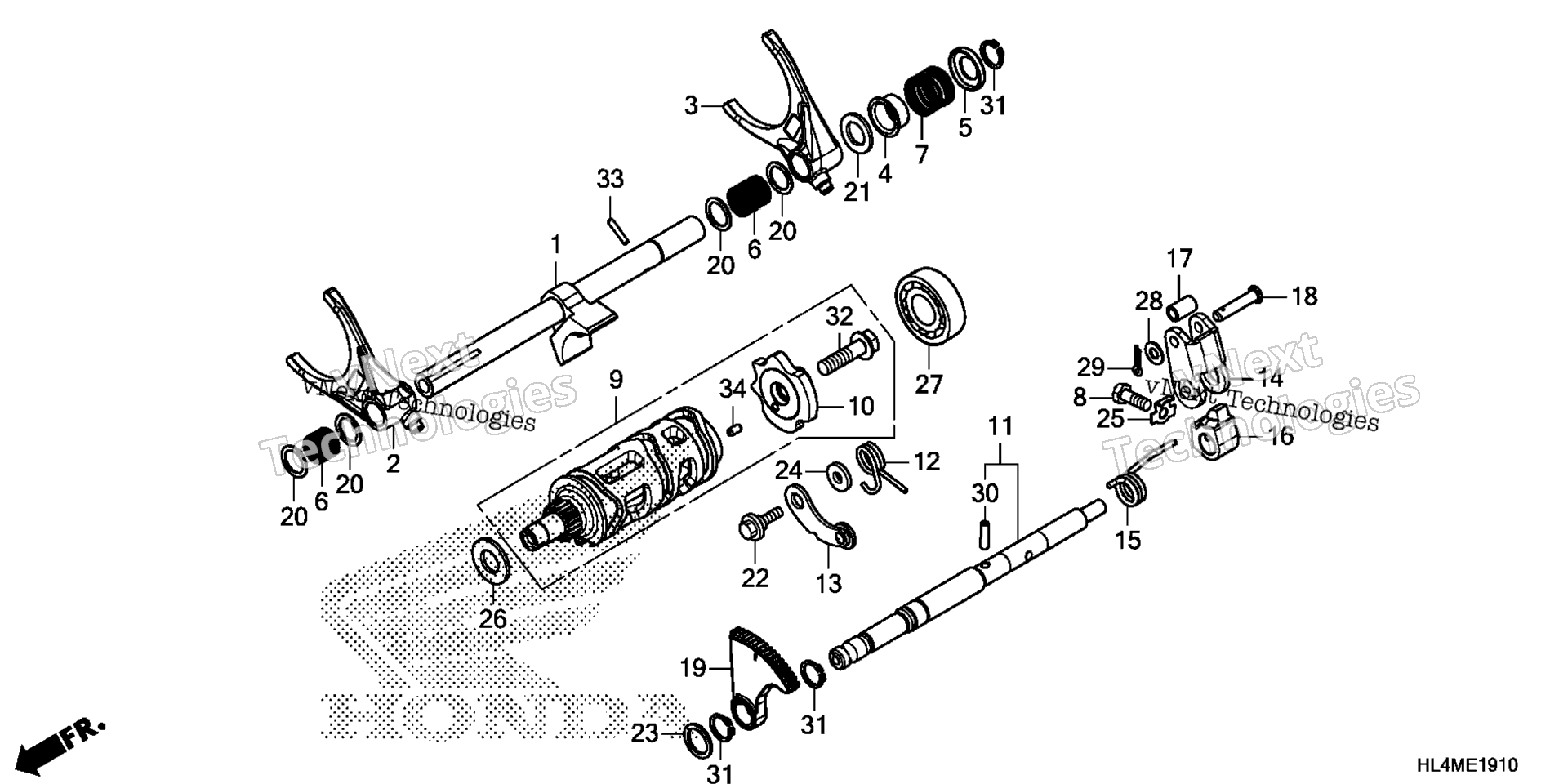 GEARSHIFT вилка (2)