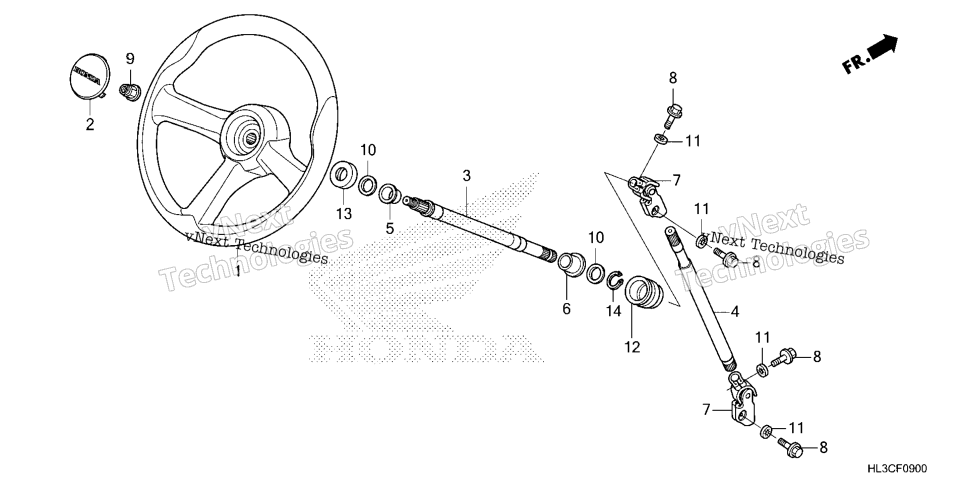 Рулевое управление WHEEL / STEERING SHAFT (1)