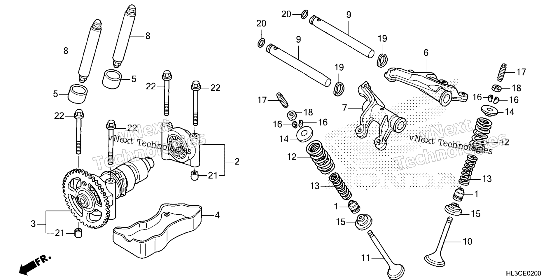 CAMSHAFT / клапан