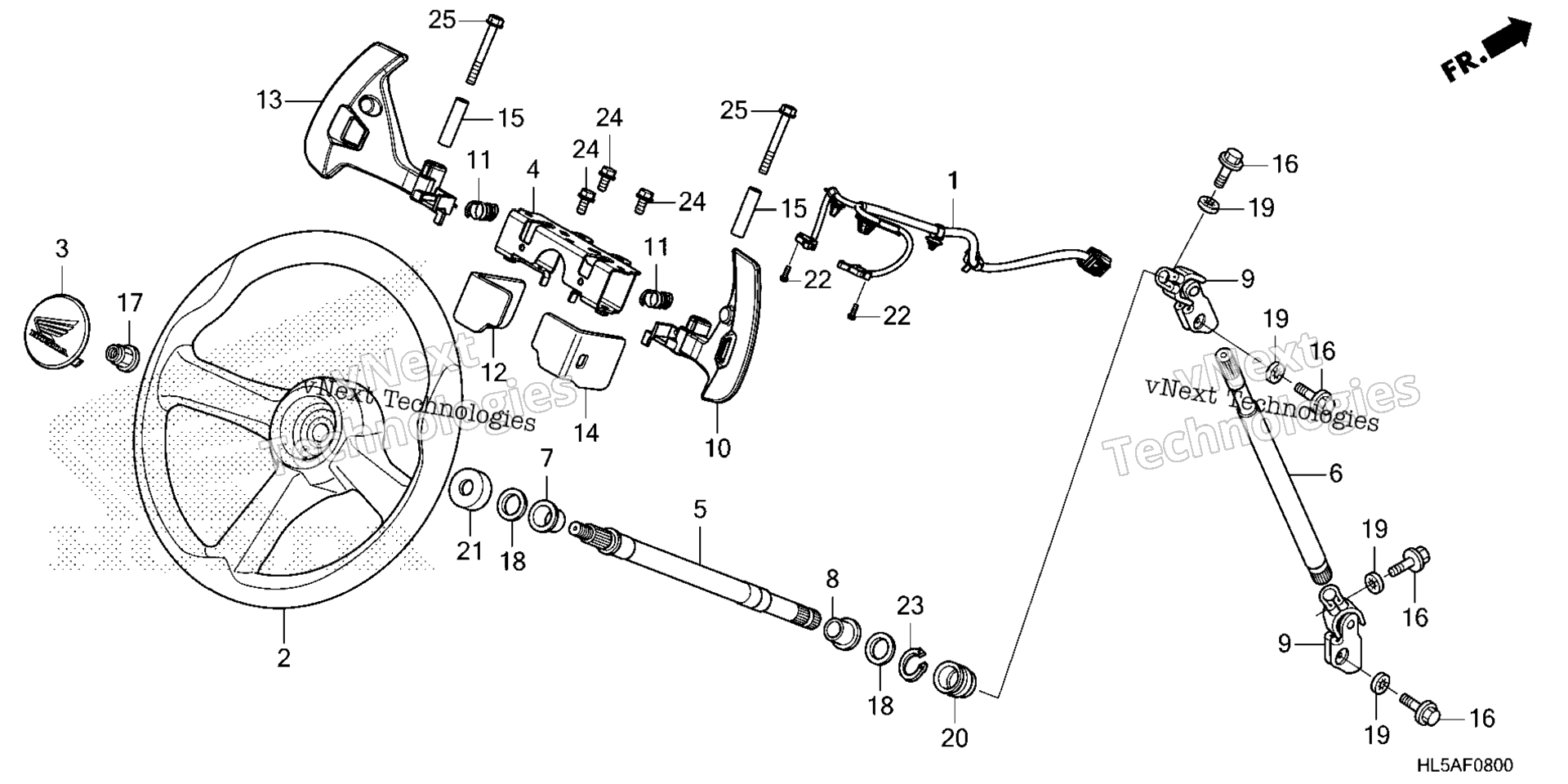 Рулевое управление WHEEL / STEERING SHAFT