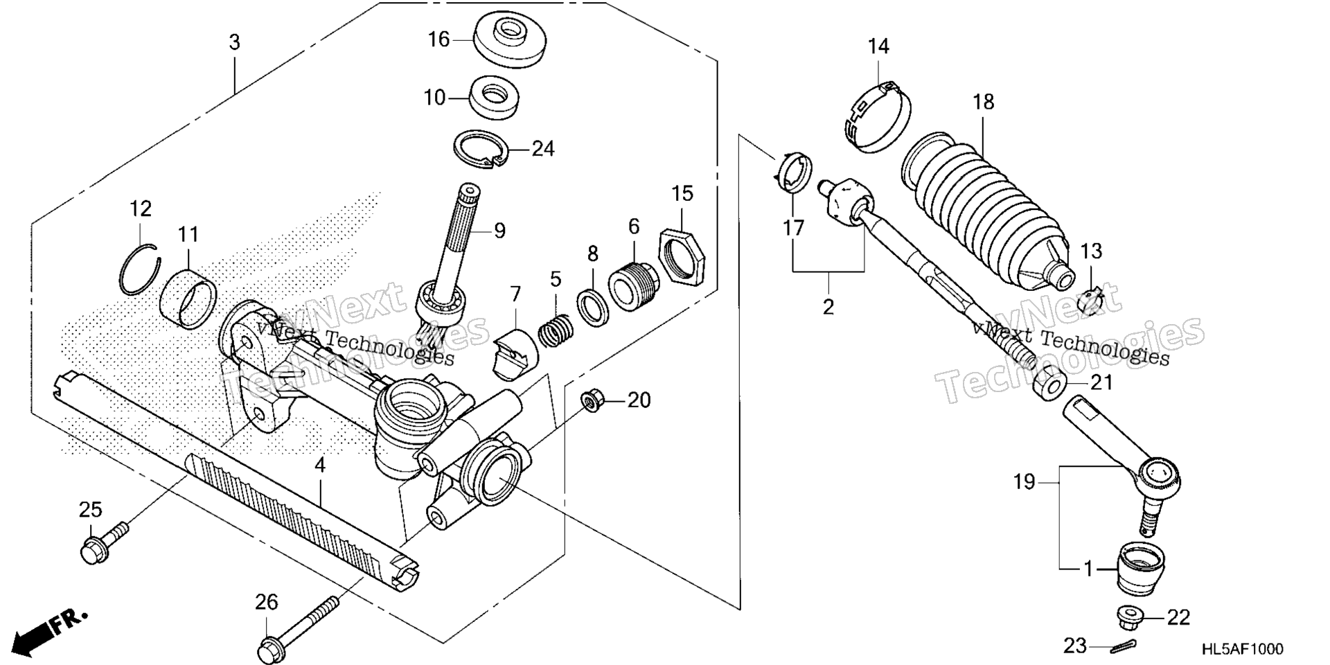 Рулевое управление GEAR BOX / TIE ROD