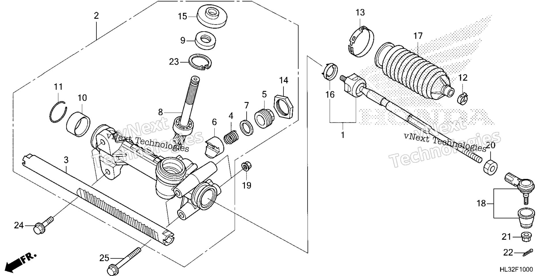 Рулевое управление GEAR BOX / TIE ROD