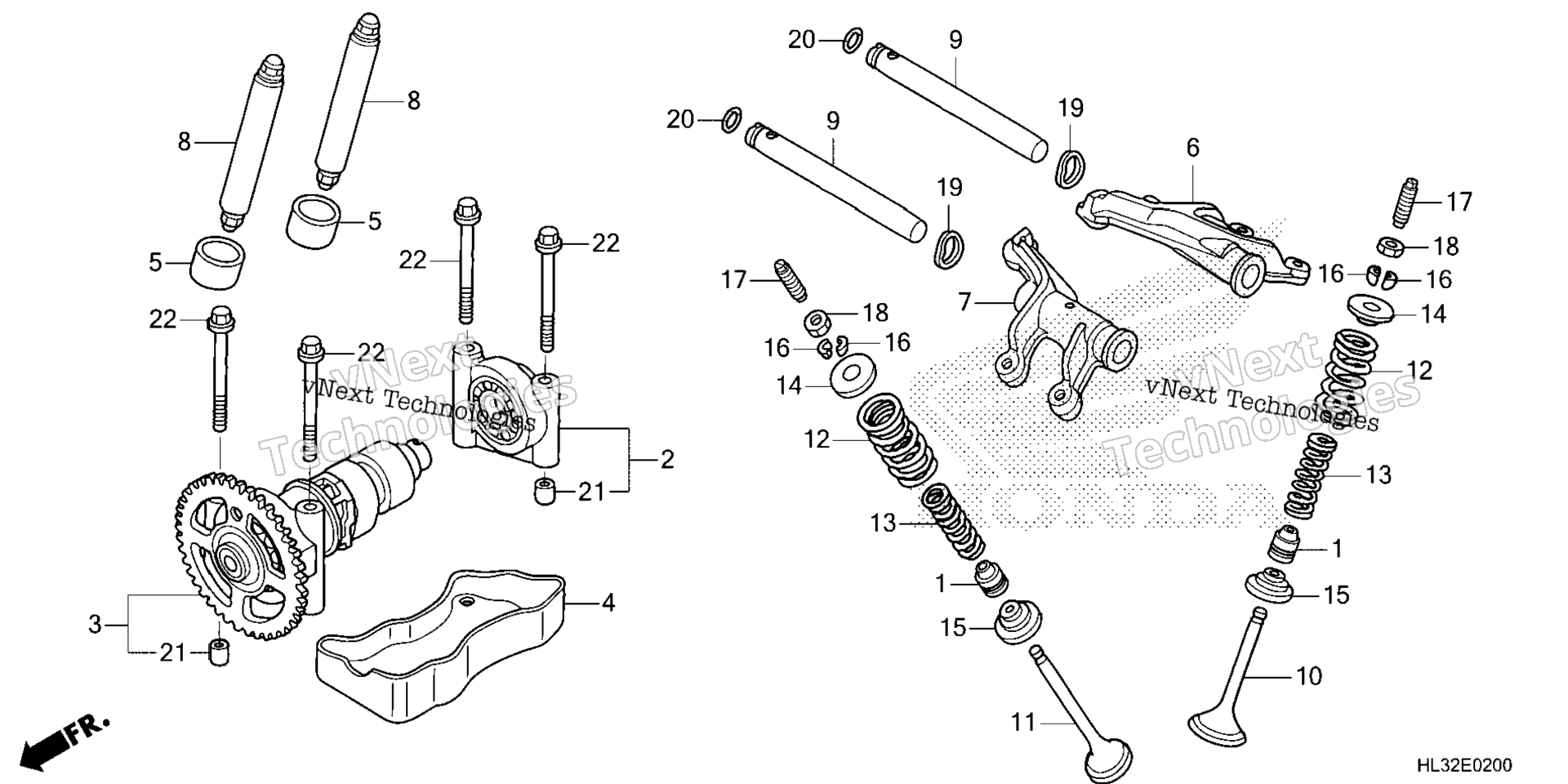 CAMSHAFT / клапан