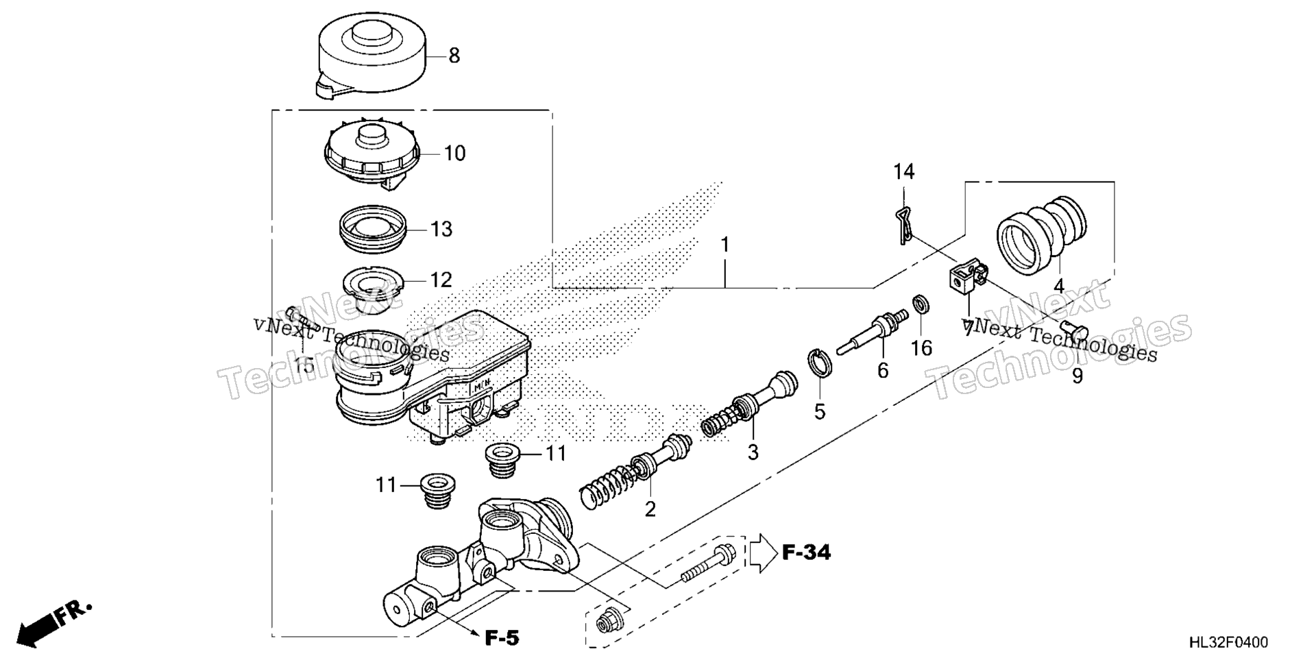 Тормоз MASTER CYLINDER