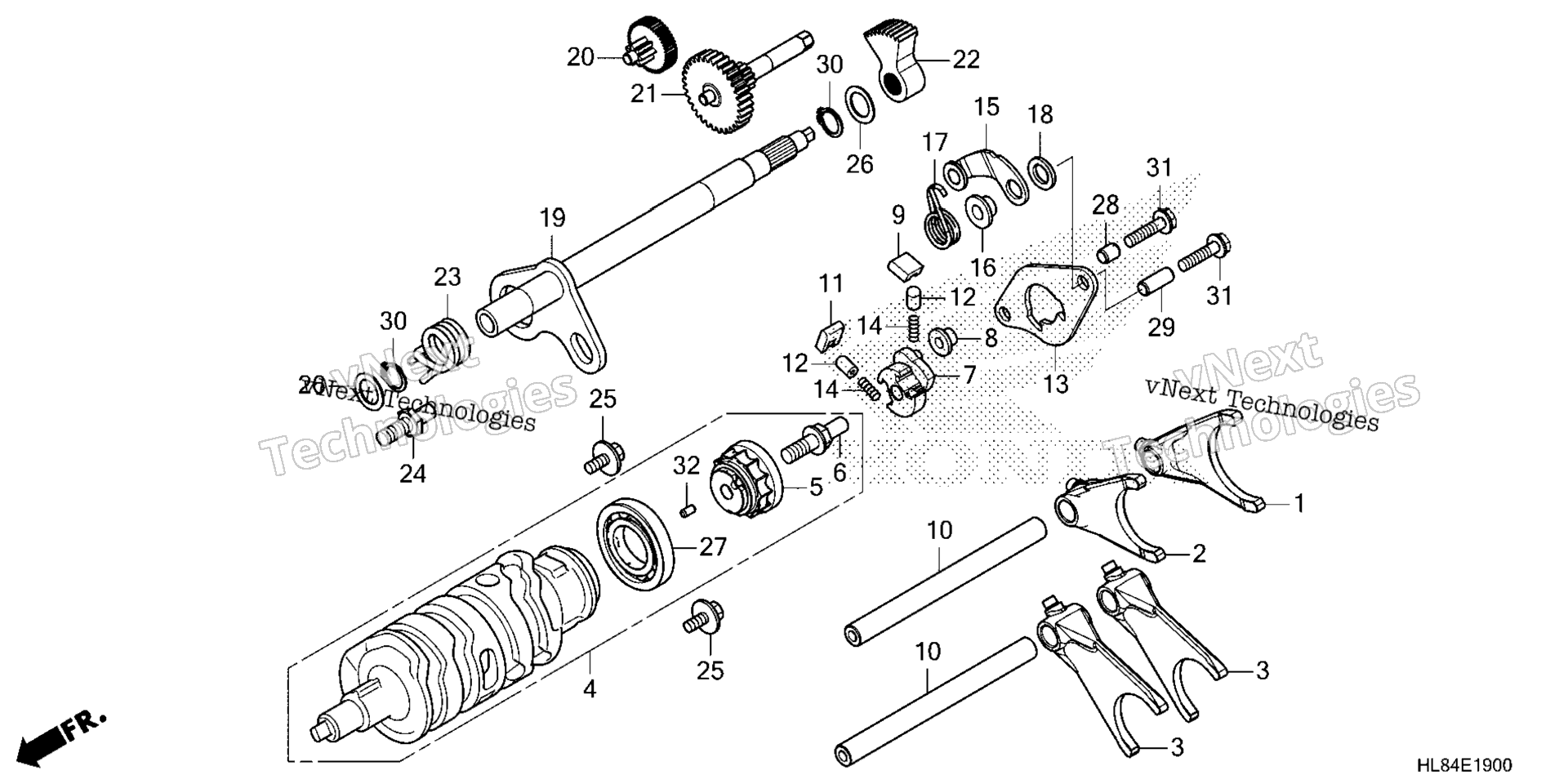GEARSHIFT вилка (1)