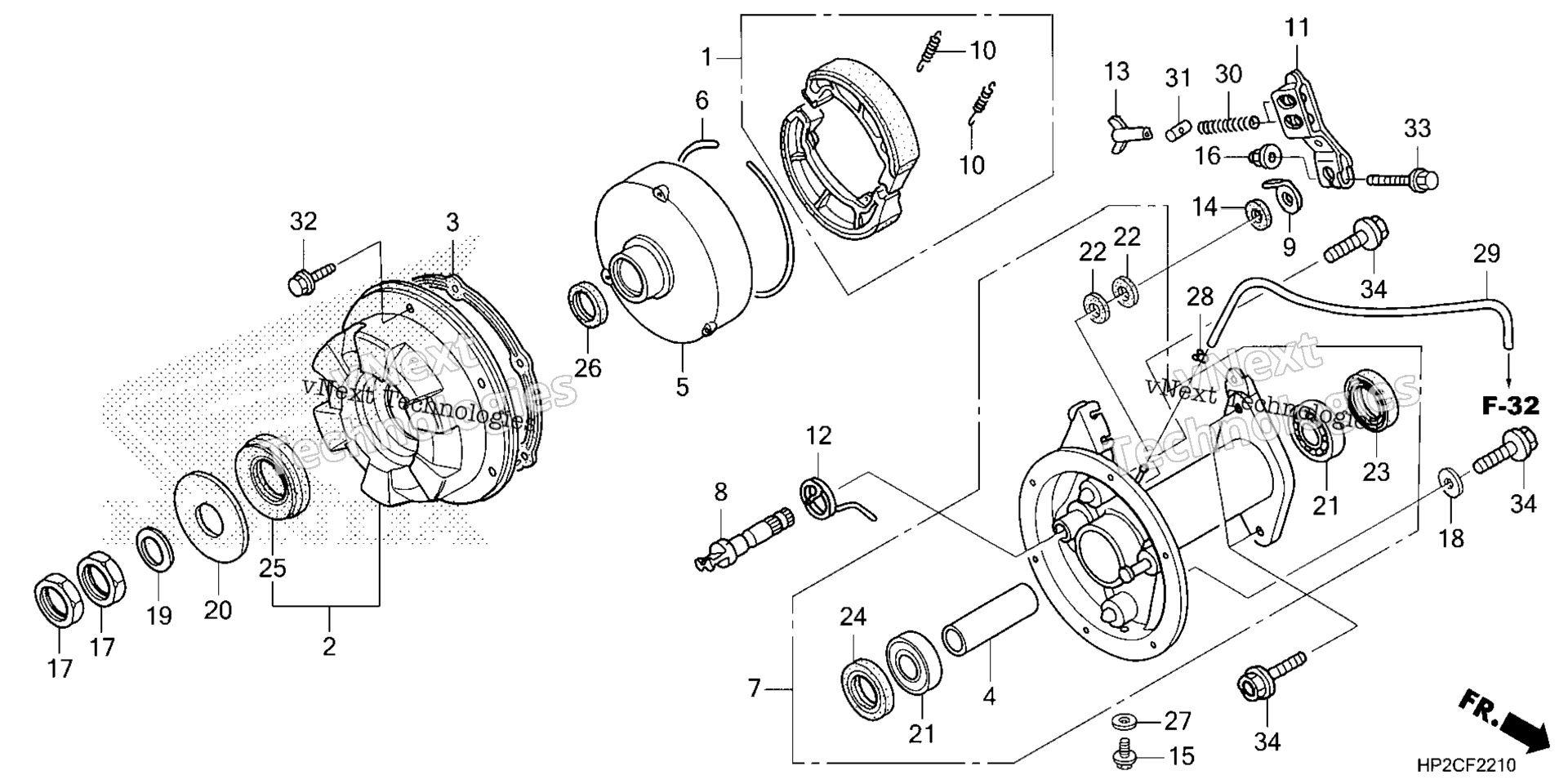 Задняя часть BRAKE PANEL