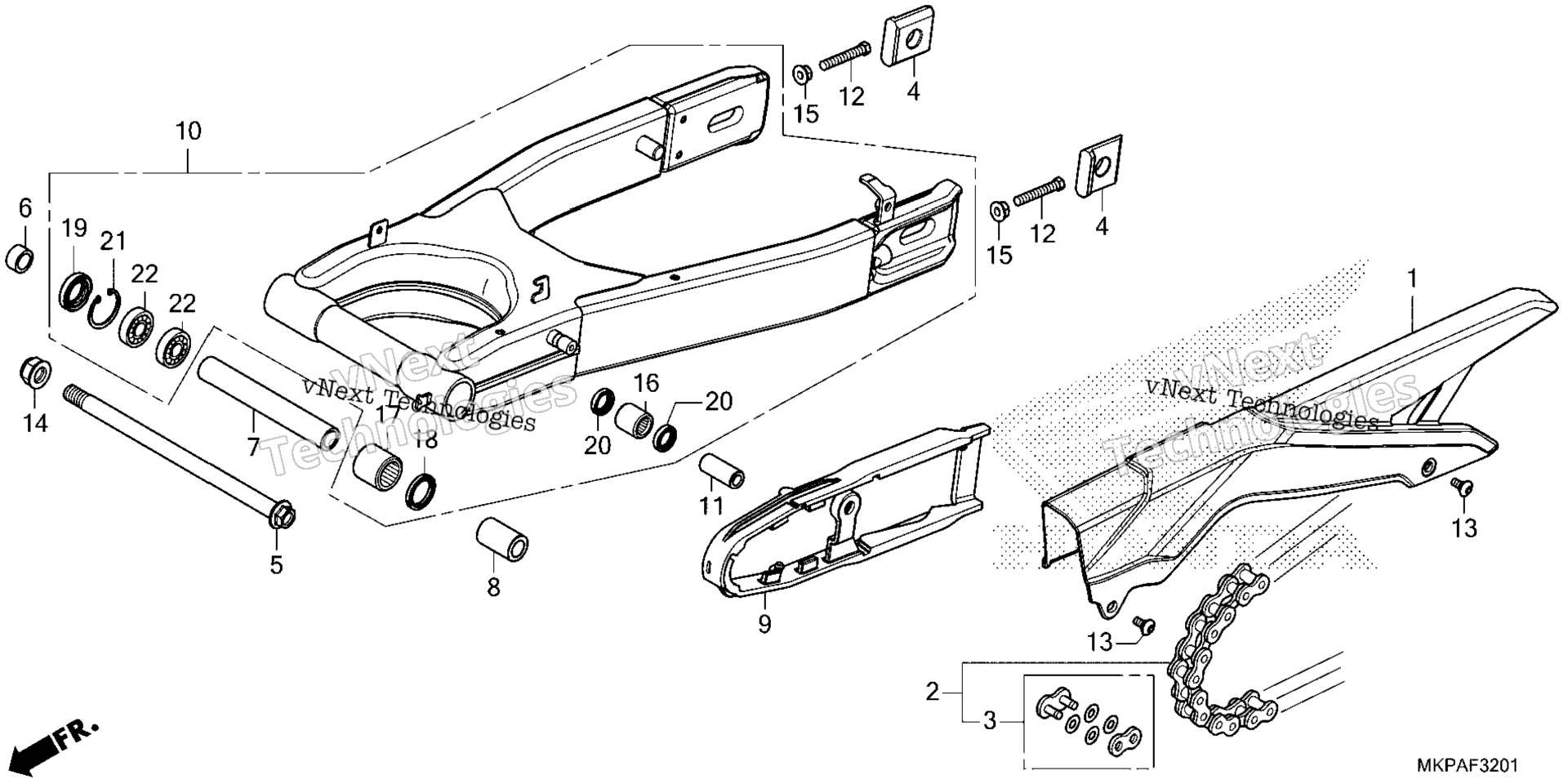 SWINGARM (CBR500RA'22 / '23)