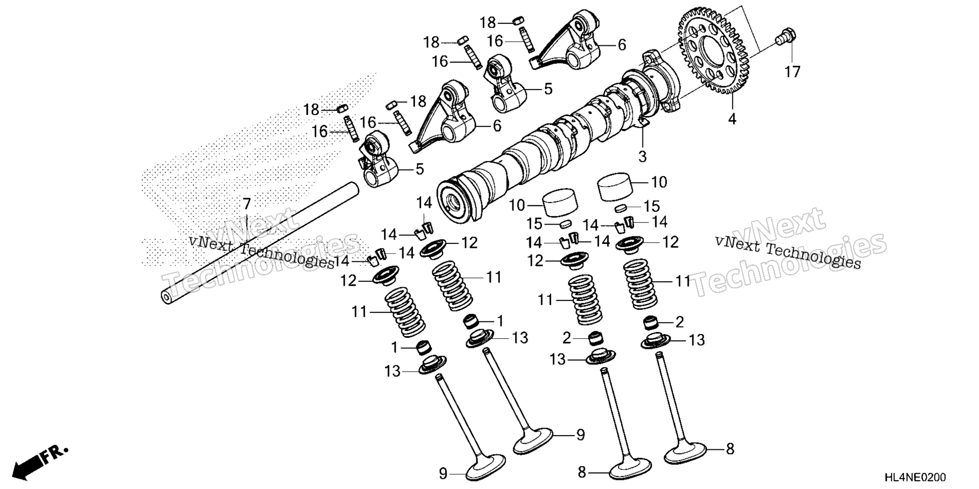 CAMSHAFT / клапан