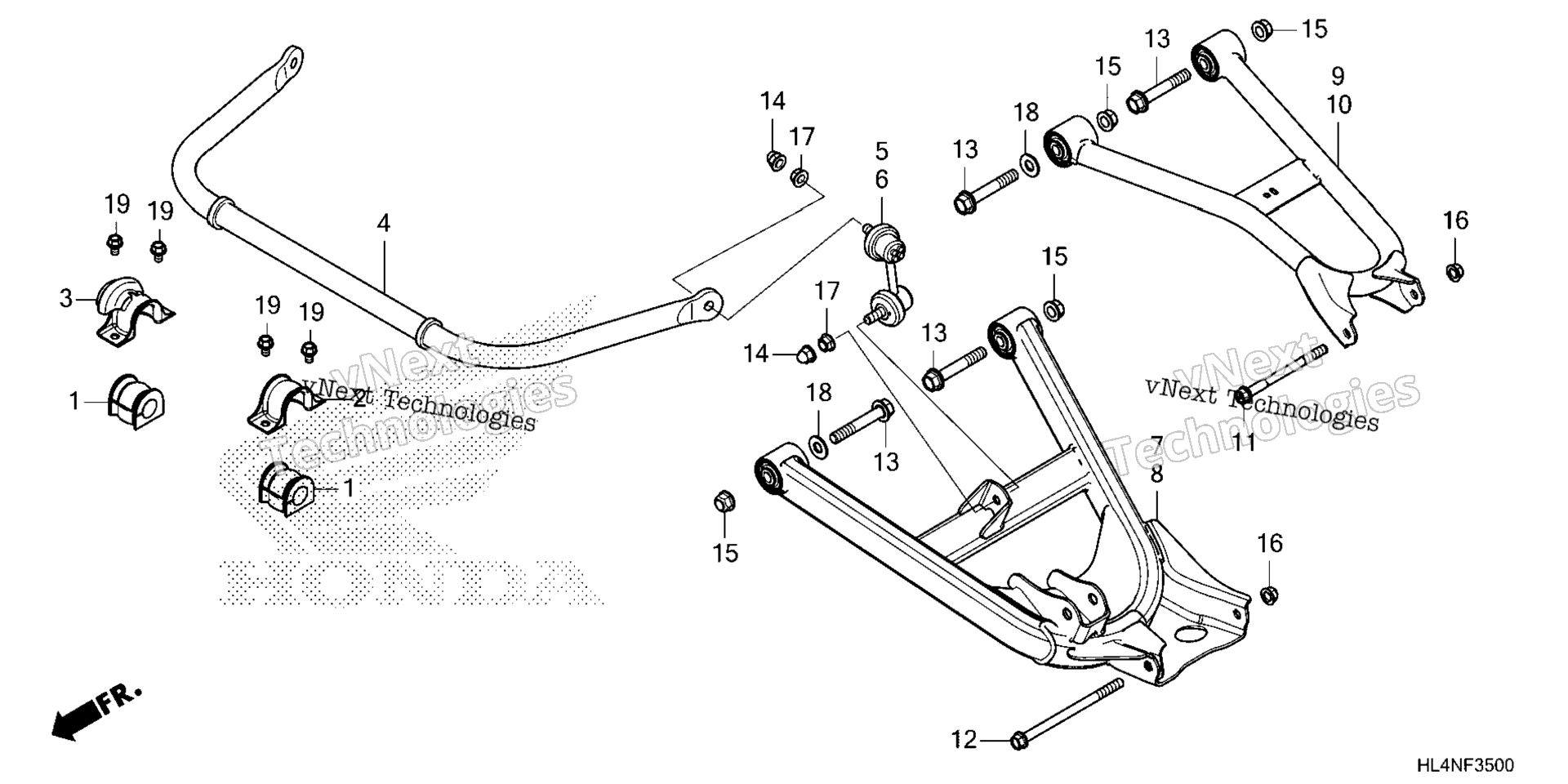 Задняя часть ARM / REAR STABILIZER