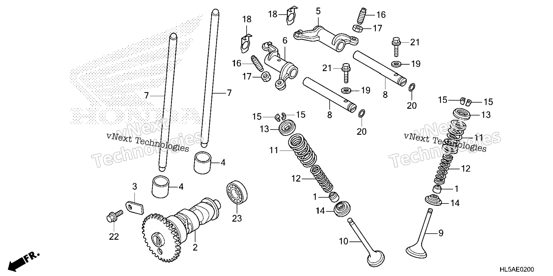 CAMSHAFT / клапан