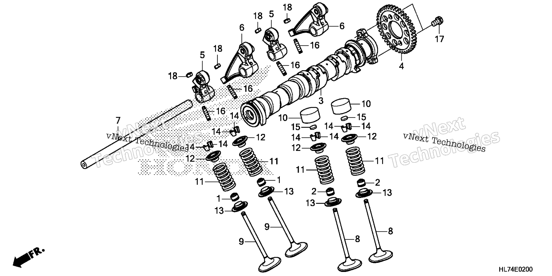 CAMSHAFT / клапан