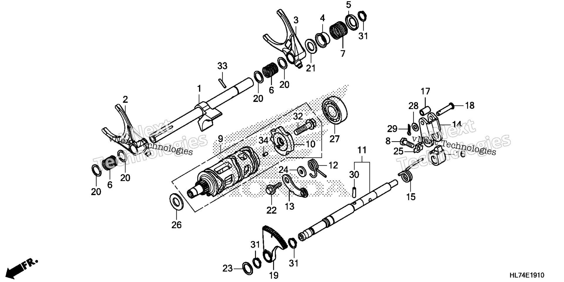 GEARSHIFT вилка (2)