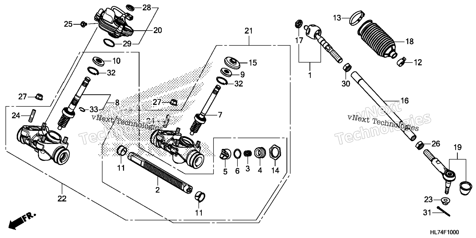 Рулевое управление GEAR BOX / TIE ROD