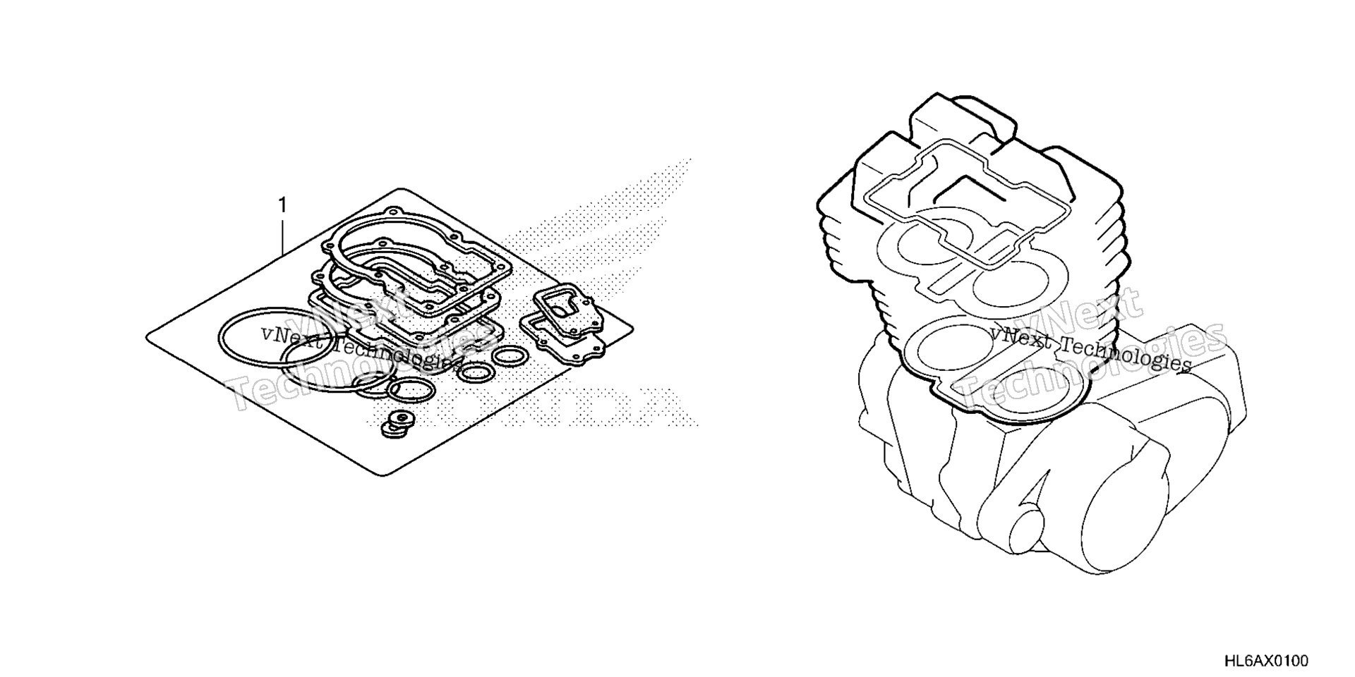 GASKET комплект A