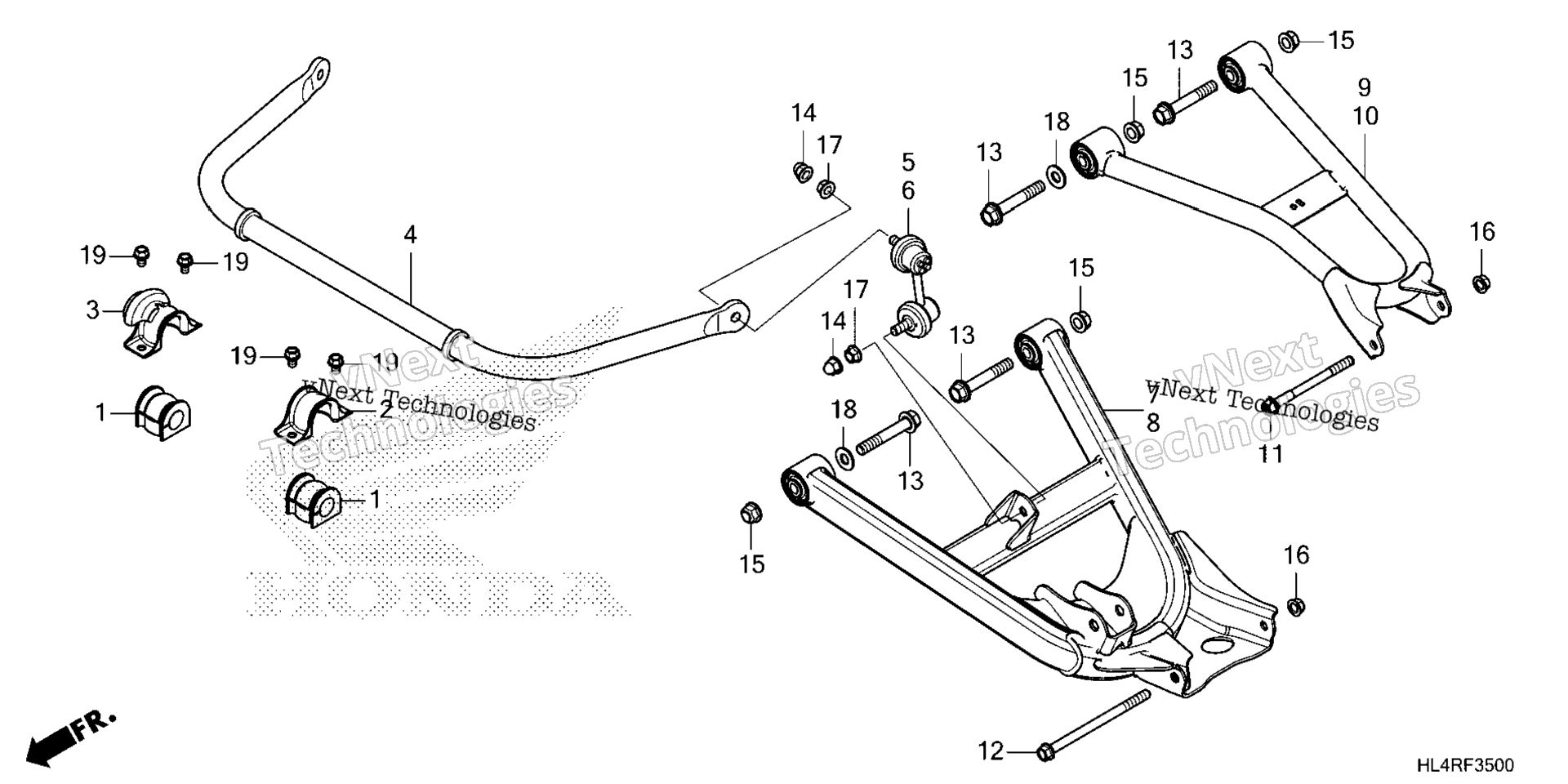 Задняя часть ARM / REAR STABILIZER