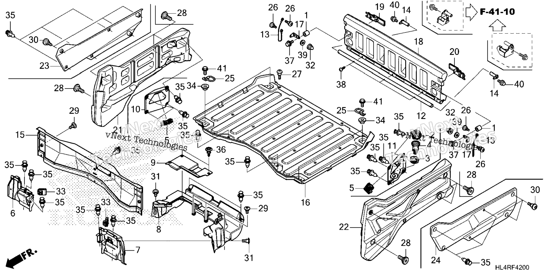 BED PLATE / задний GATE (1)