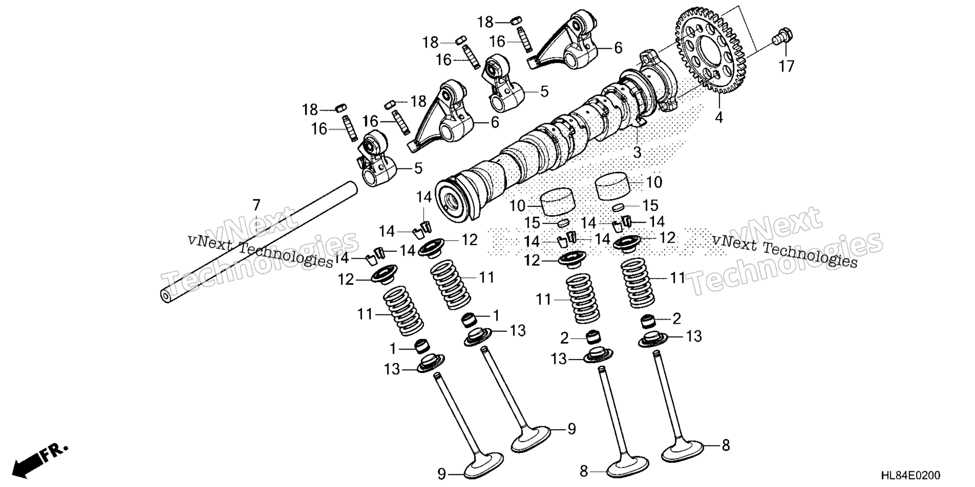 CAMSHAFT / клапан