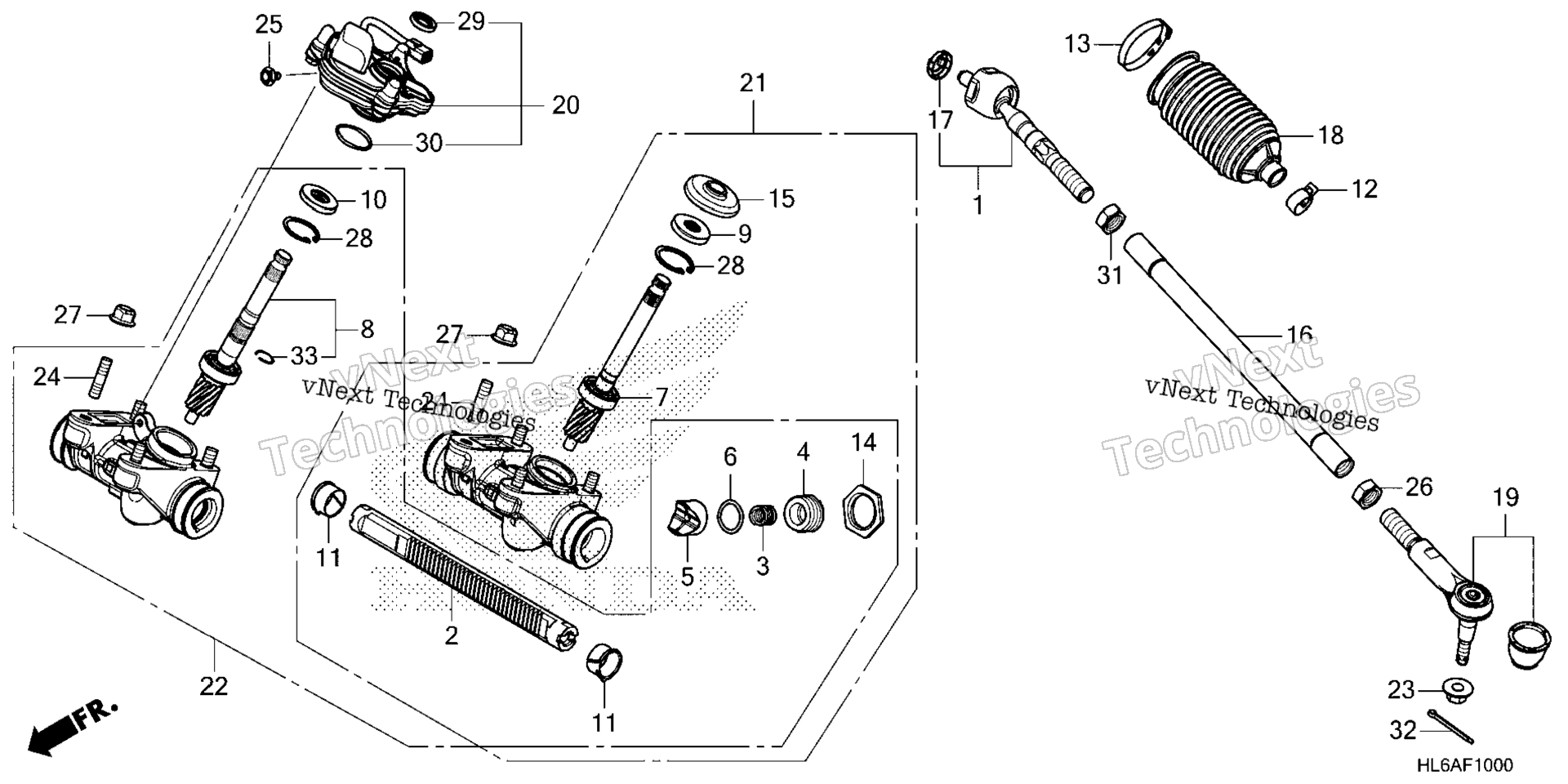 Рулевое управление GEAR BOX / TIE ROD