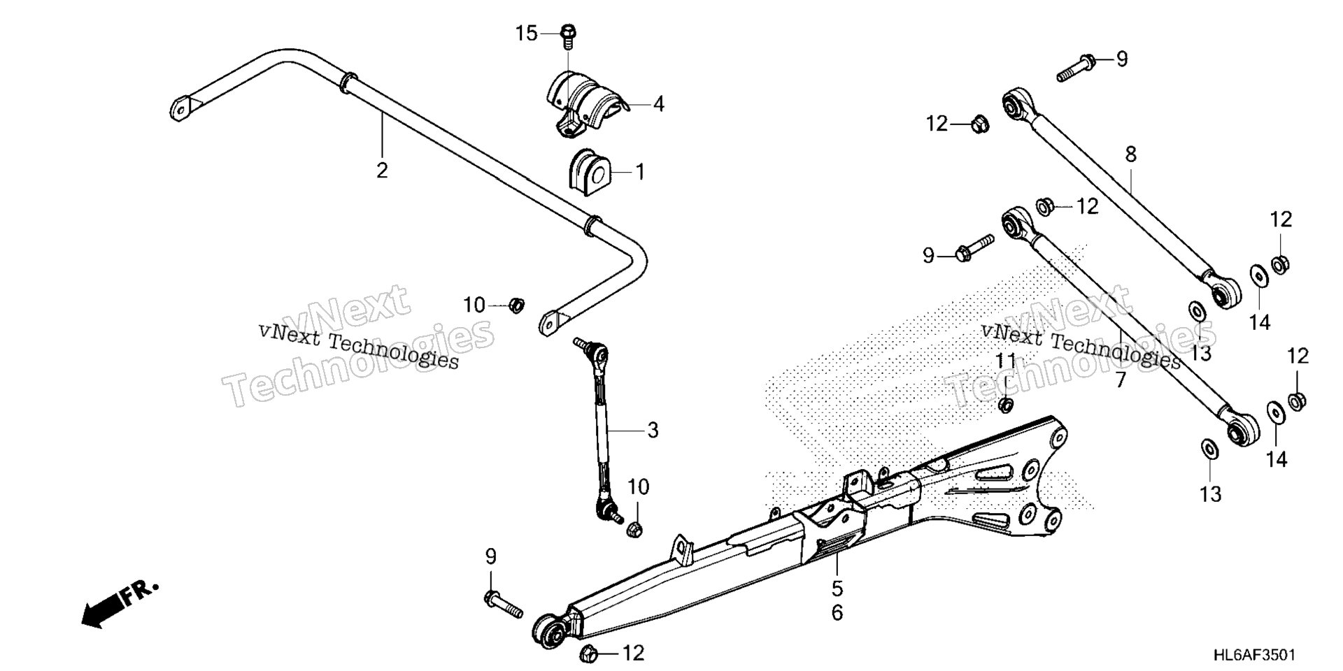 Задний рычаг подвески / REAR STABILIZER (2)
