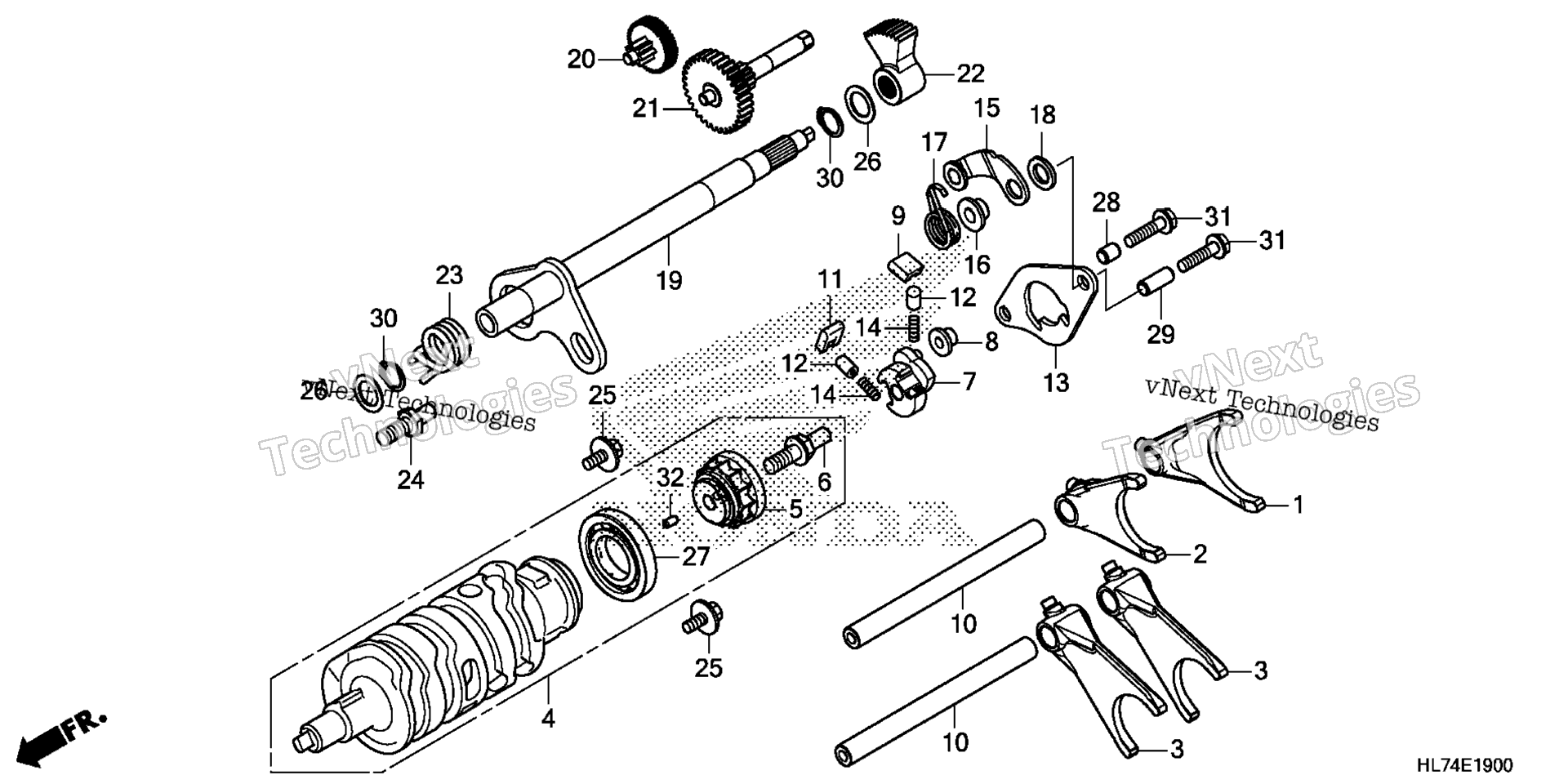 GEARSHIFT вилка (1)