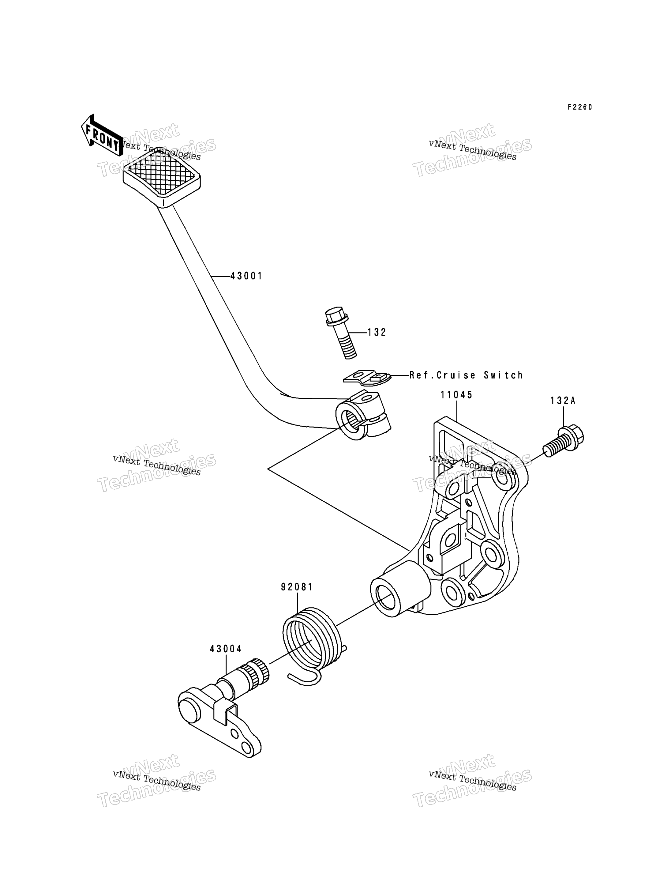 Тормоз Pedal/Torque Link