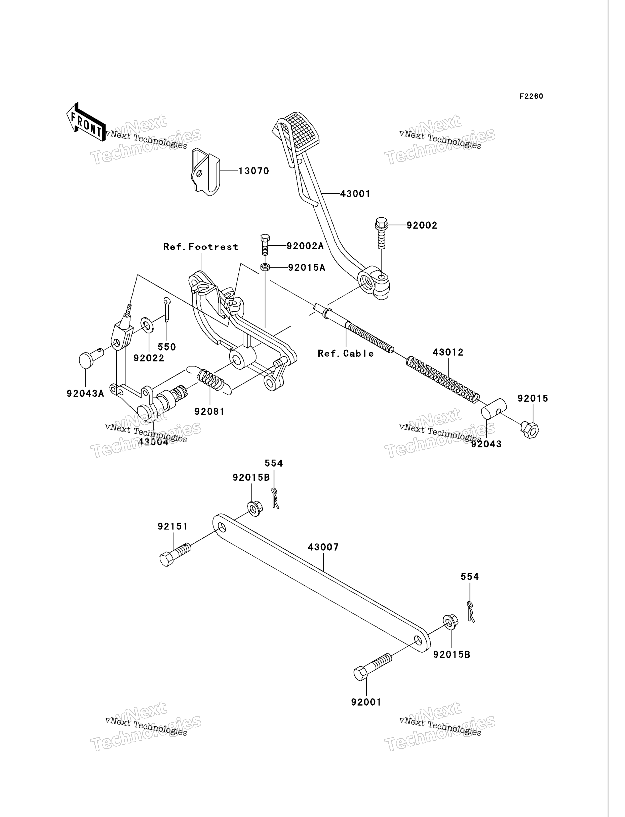 Тормоз Pedal/Torque Link