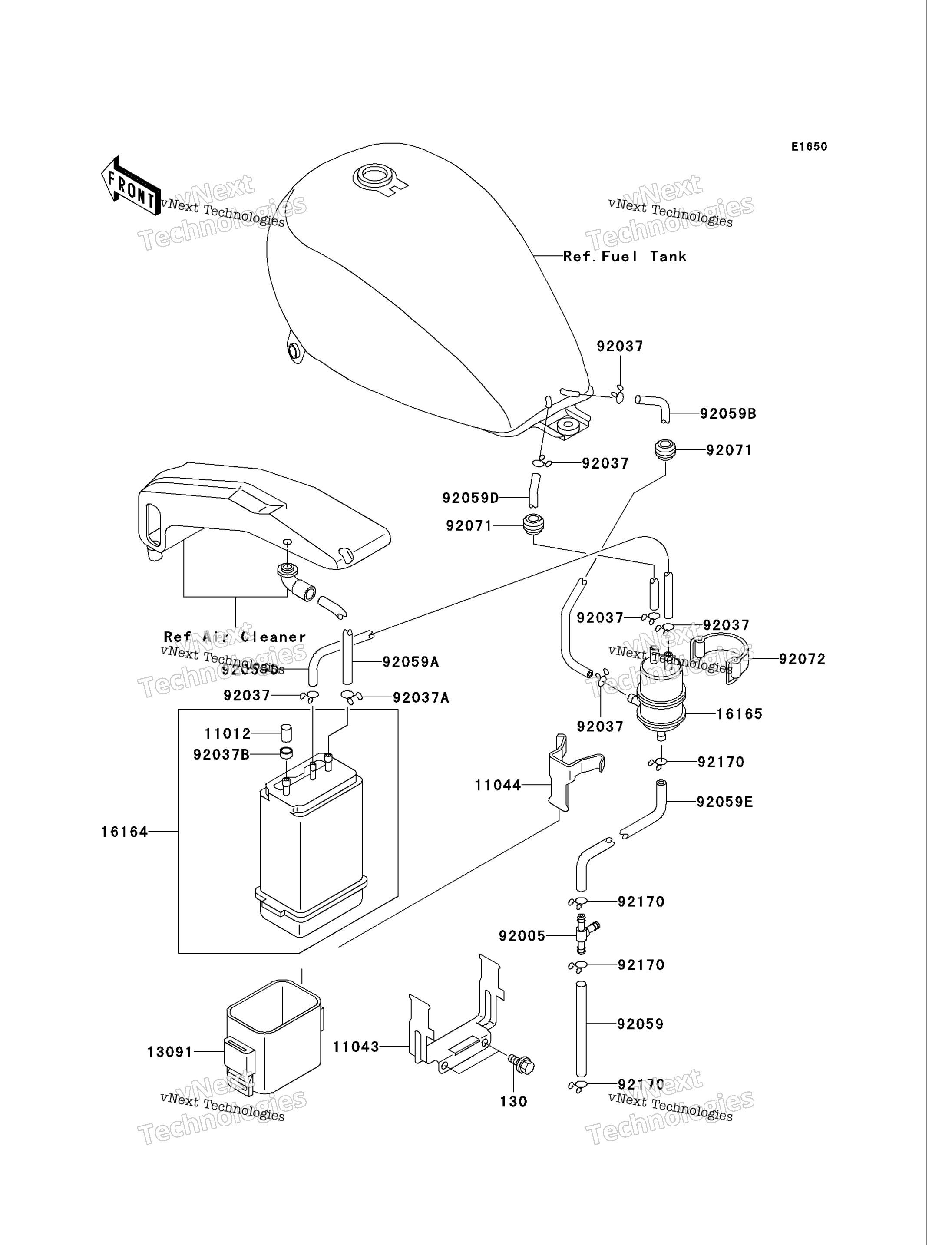 топливный Evaporative System (Ca)