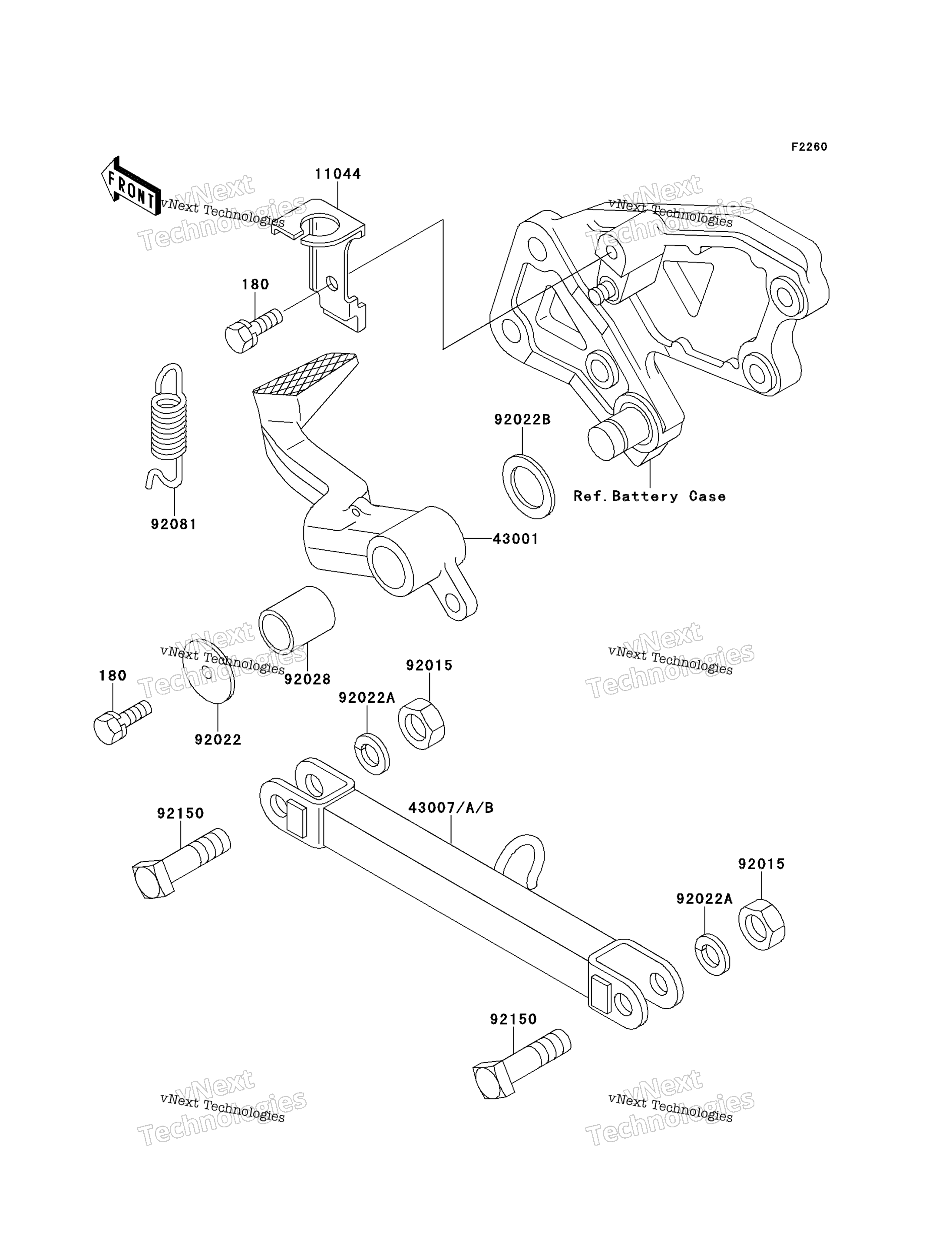 Тормоз Pedal/Torque Link
