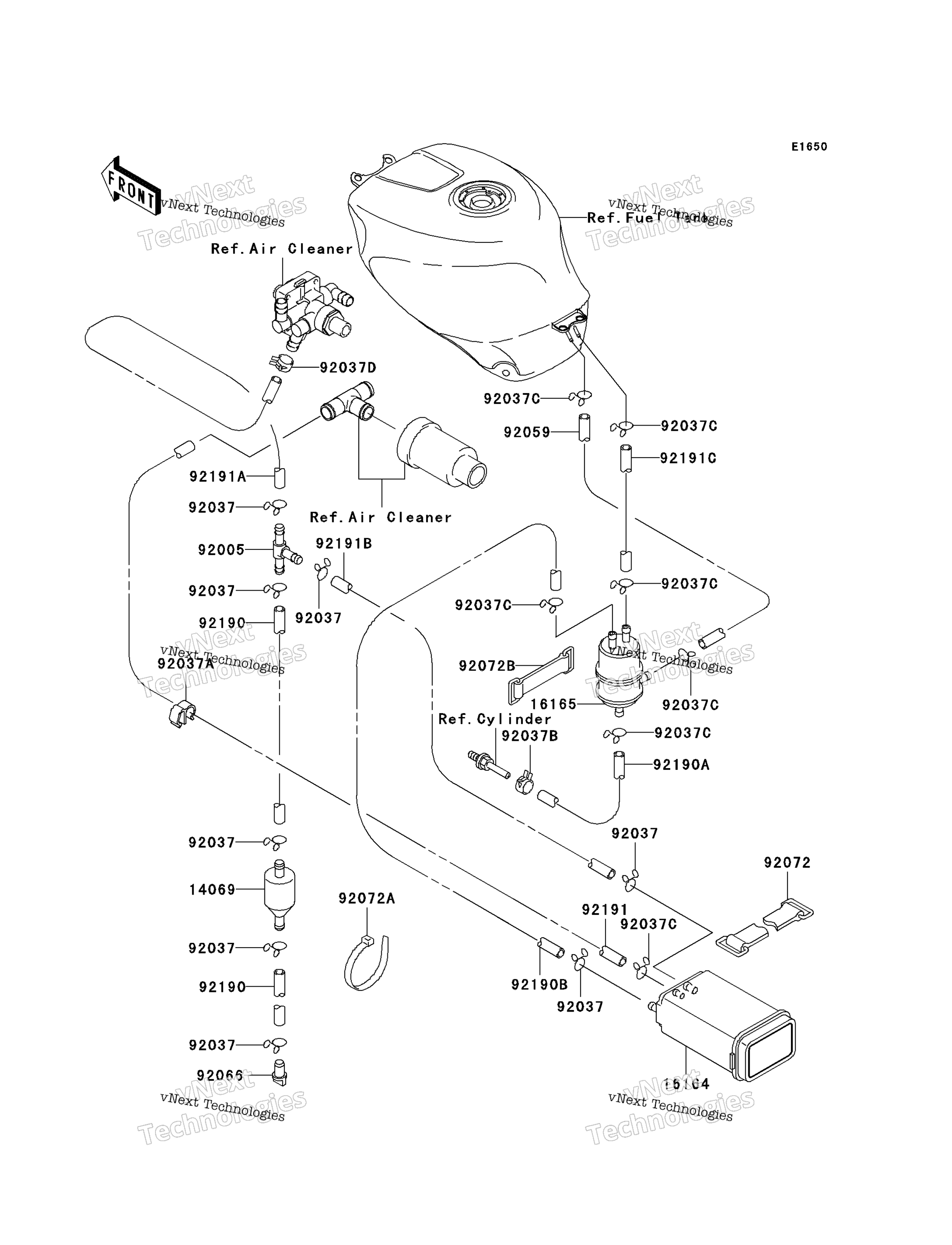топливный Evaporative System (Ca)