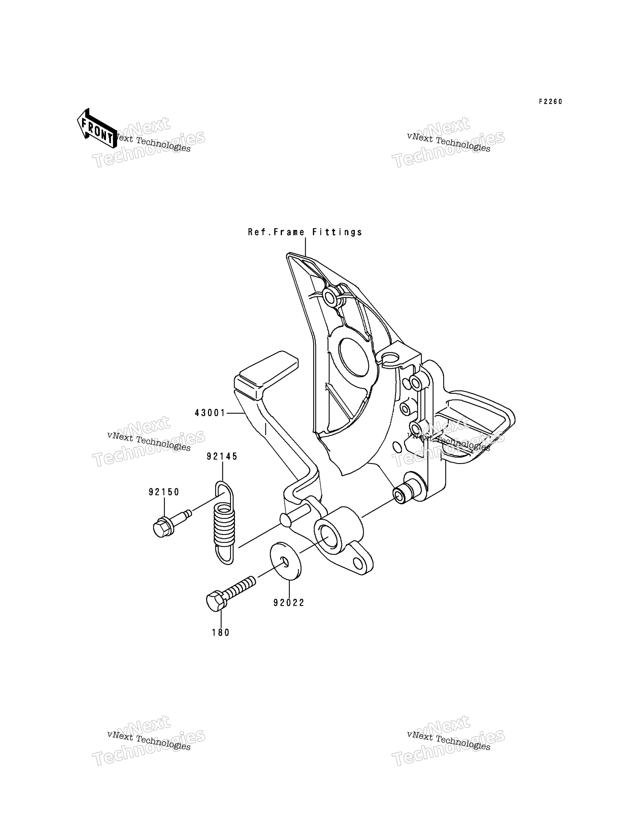 Тормоз Pedal/Torque Link