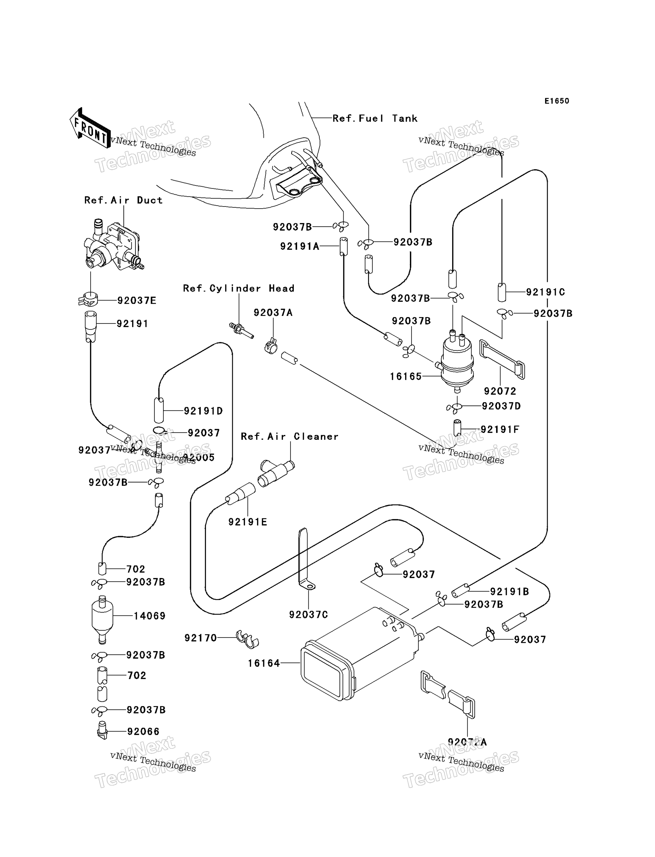 топливный Evaporative System (Ca)
