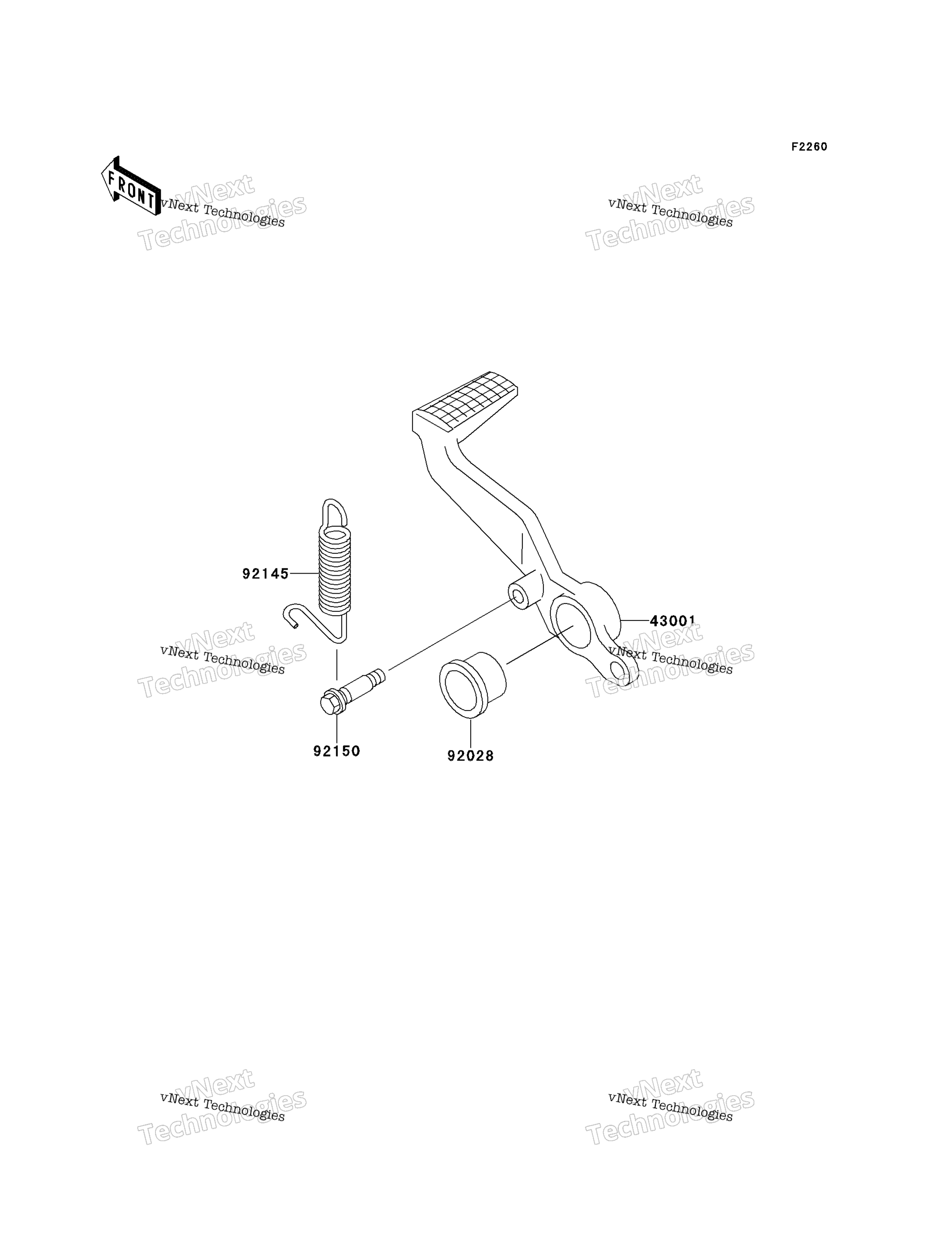 Тормоз Pedal/Torque Link