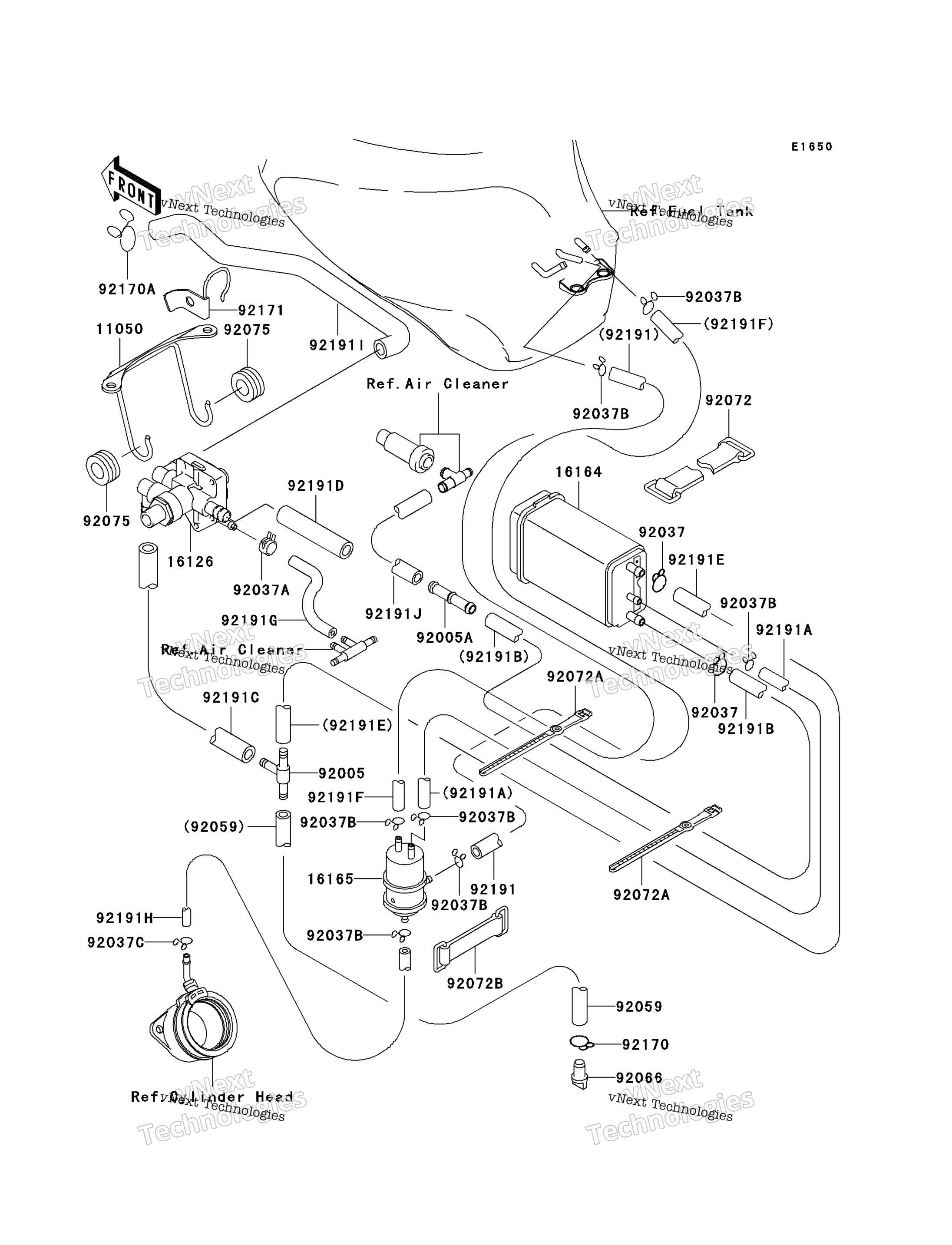 топливный Evaporative System (Ca)
