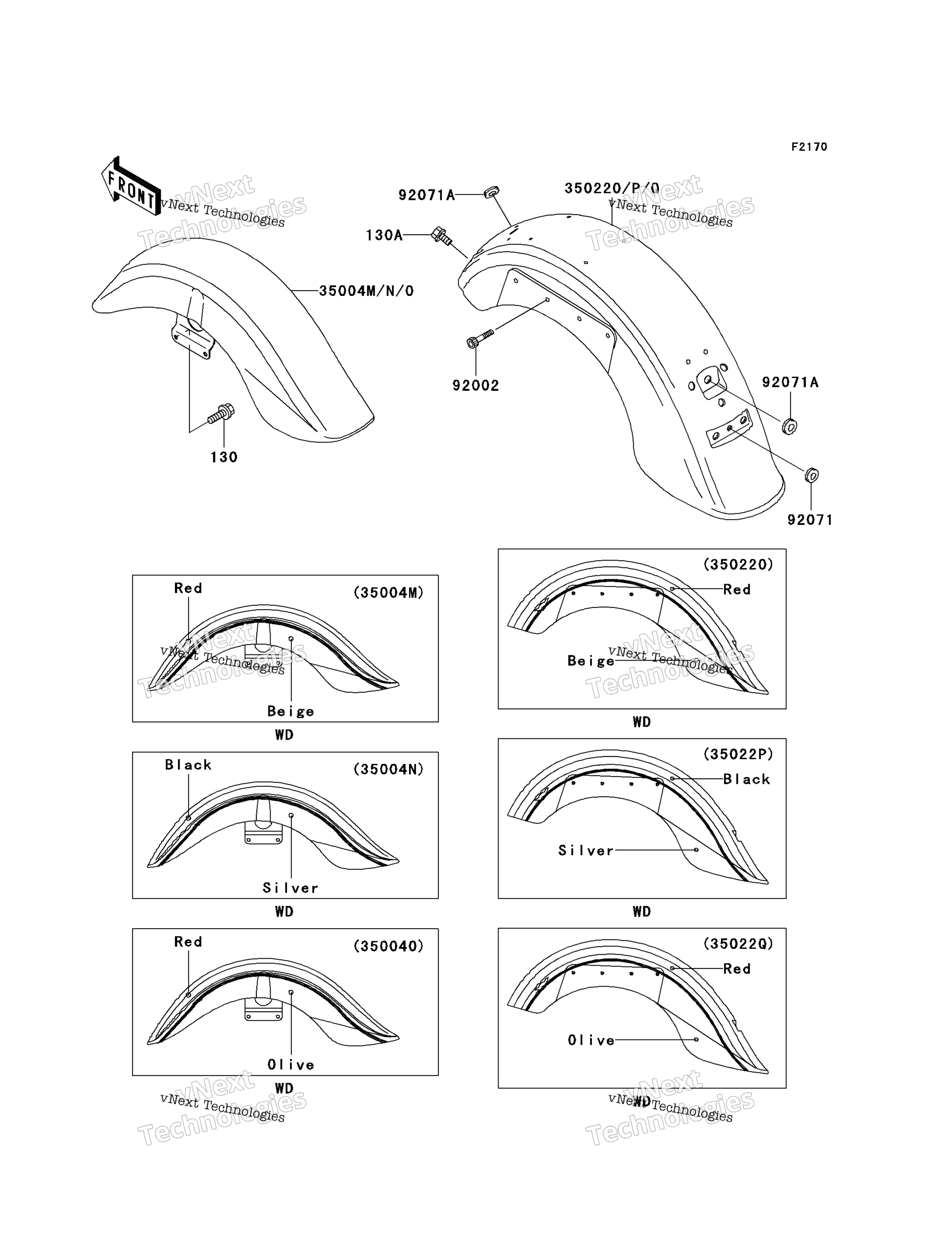 Fenders (Vn1500 N1 / N2)