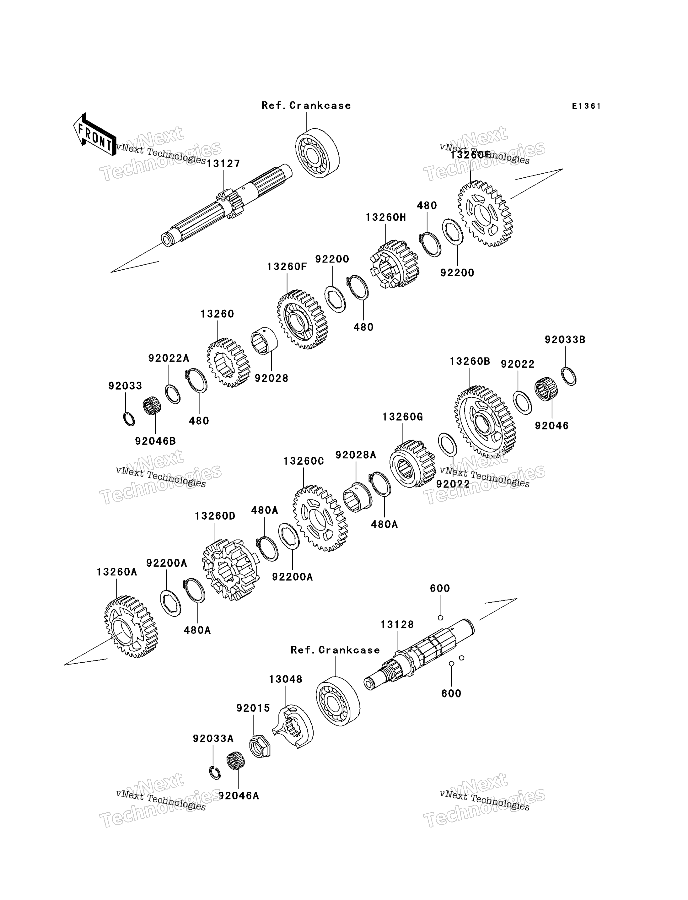 Трансмиссия (Vn1500-N1/N2)
