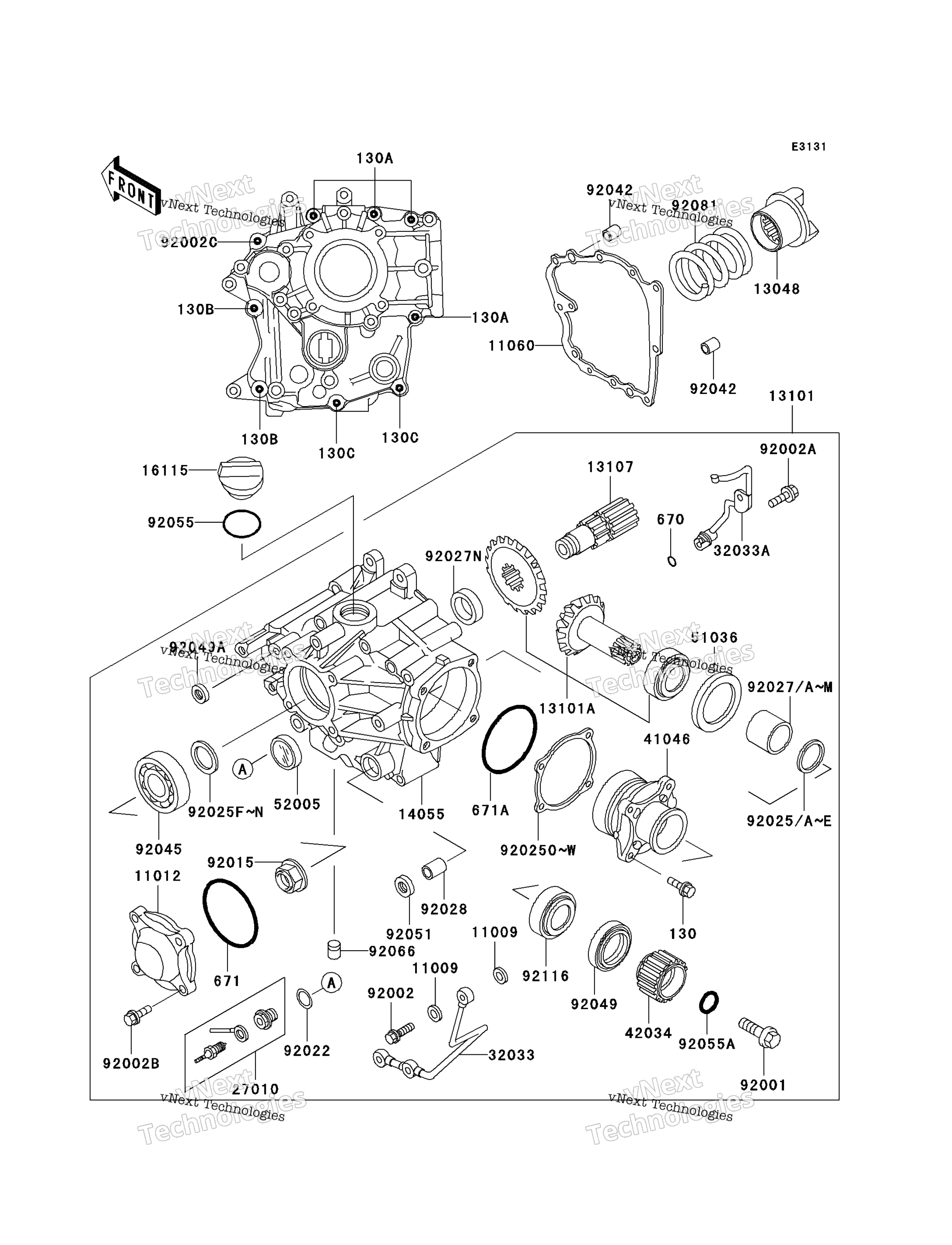 Передняя часть Bevel Gear