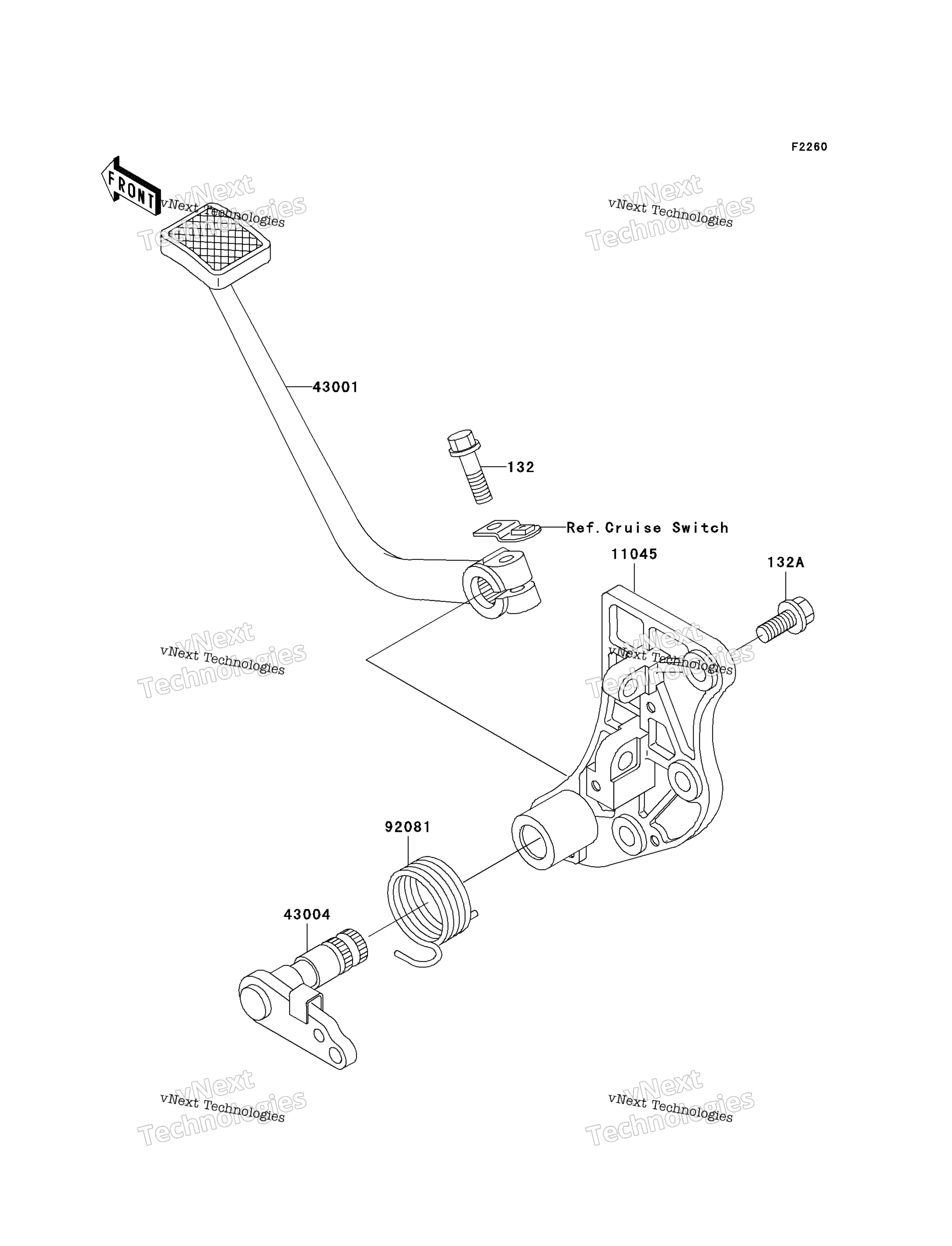 Тормоз Pedal/Torque Link