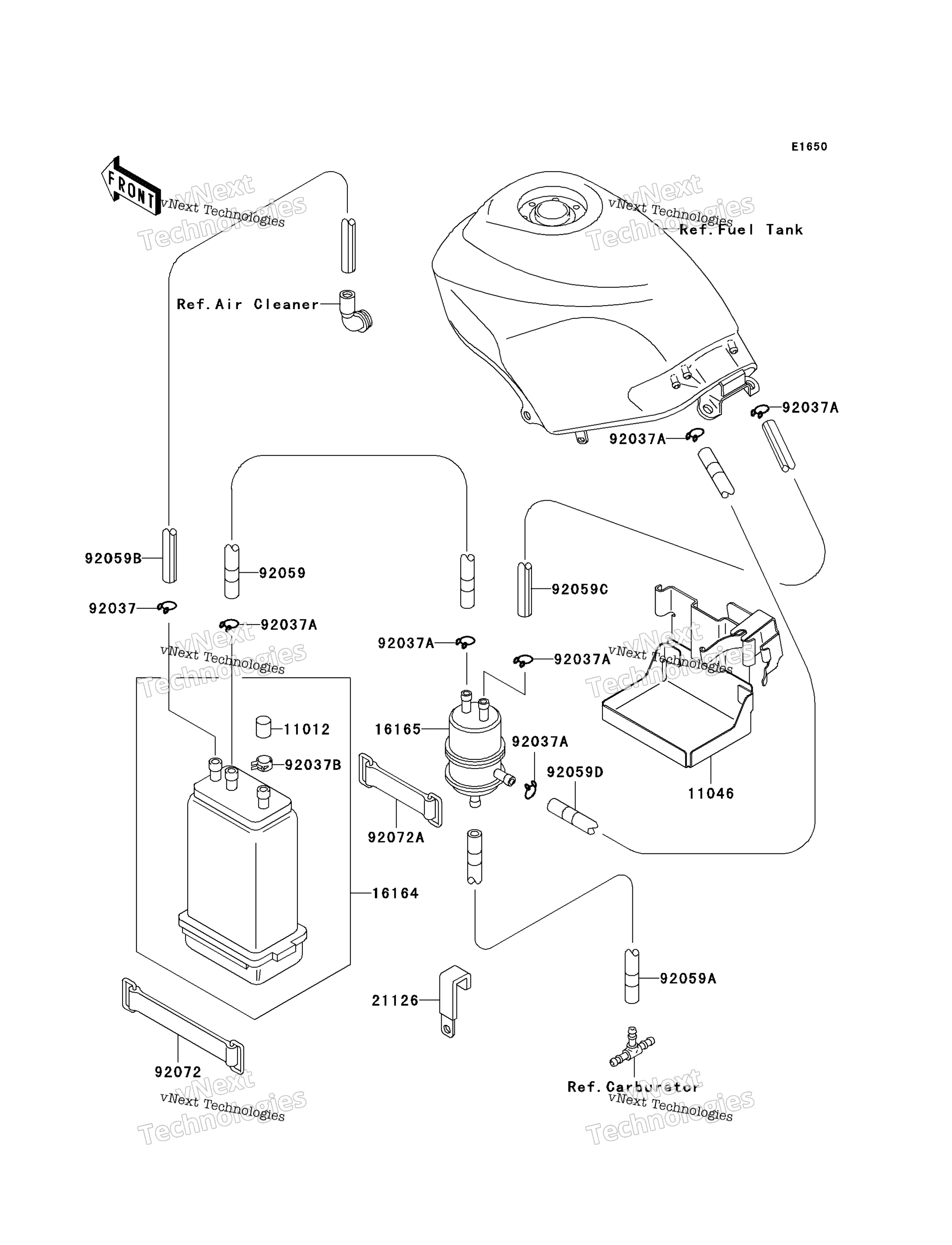 топливный Evaporative System (Ca)