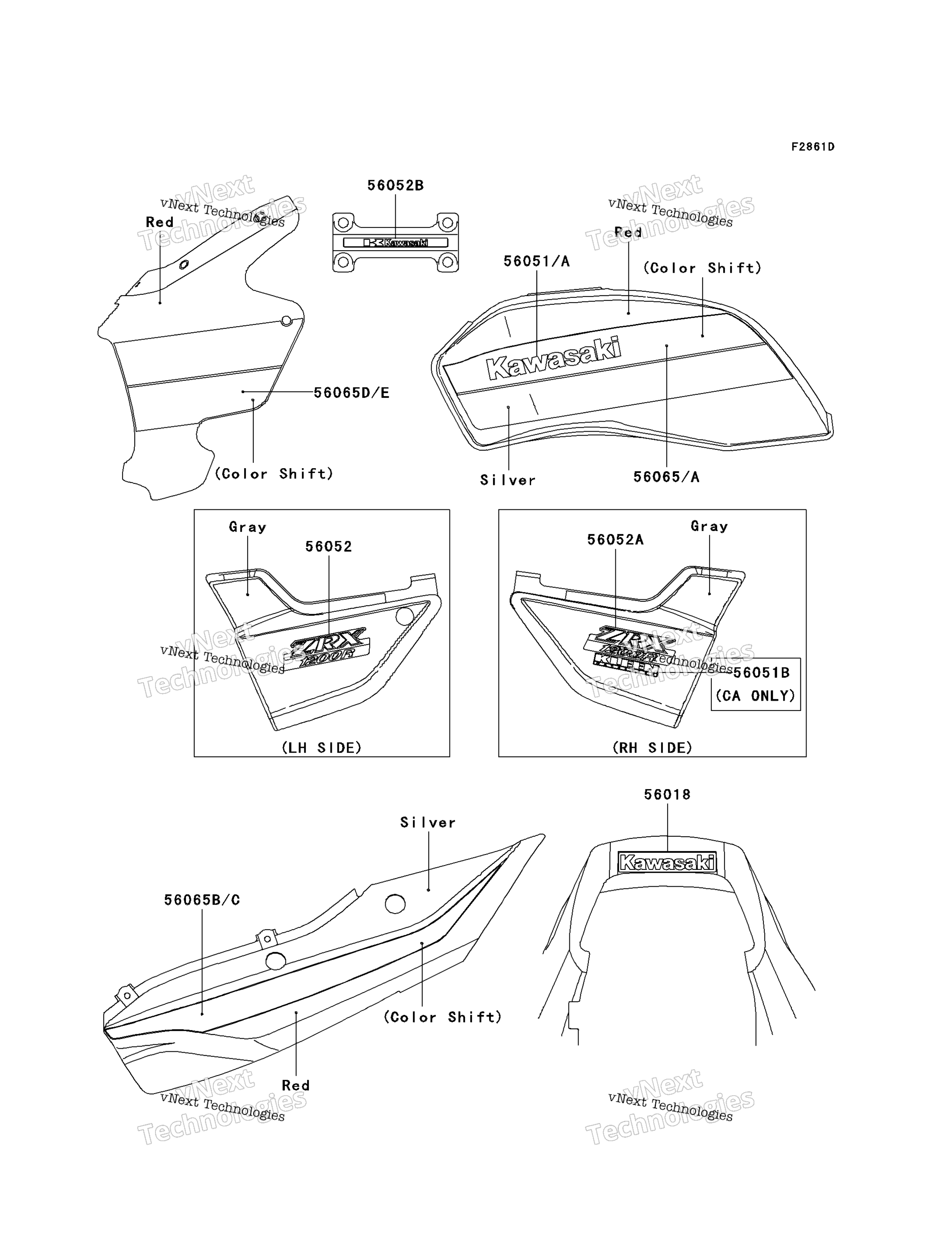 Наклейки (Red/Silver)(Zr1200-A2)