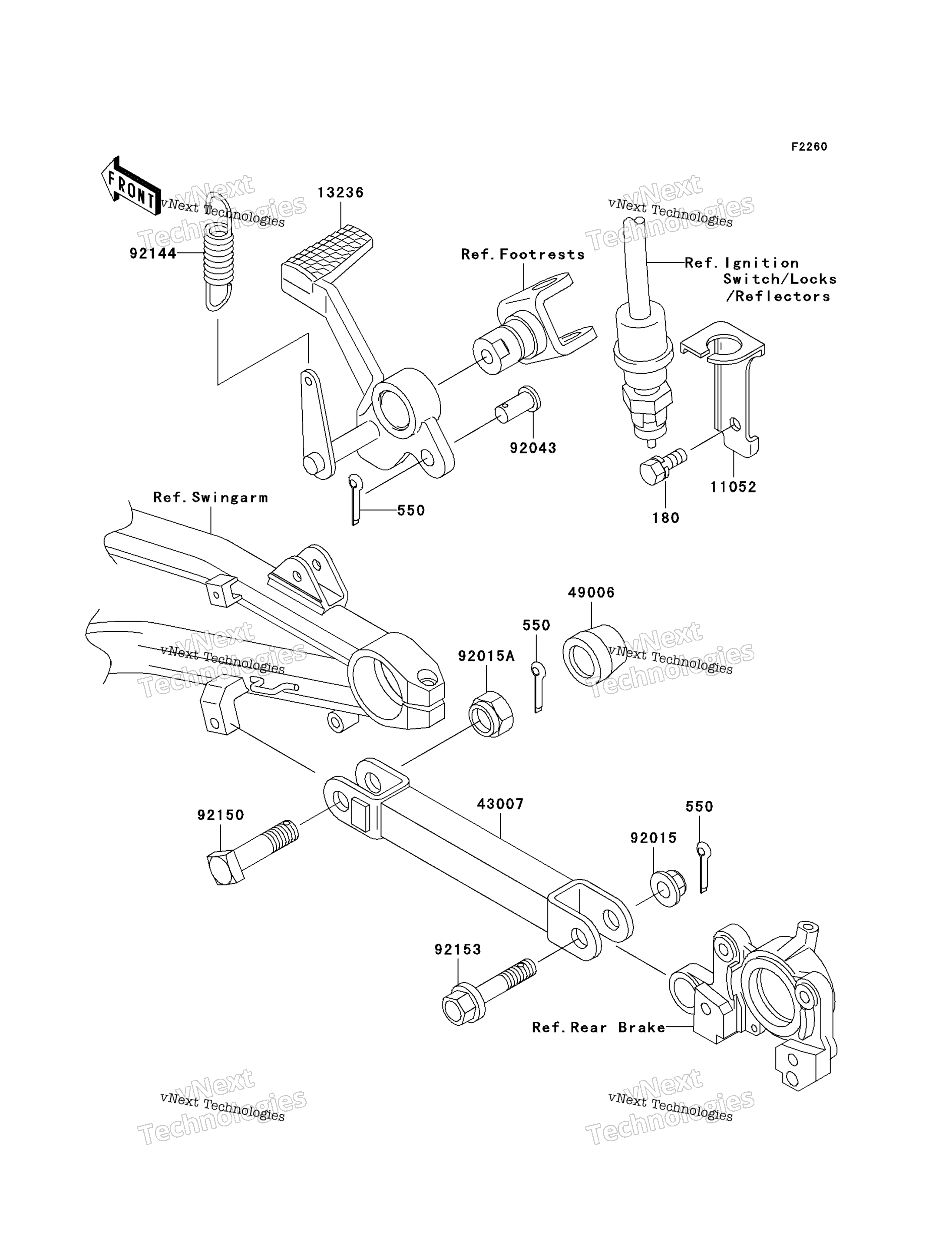 Тормоз Pedal/Torque Link