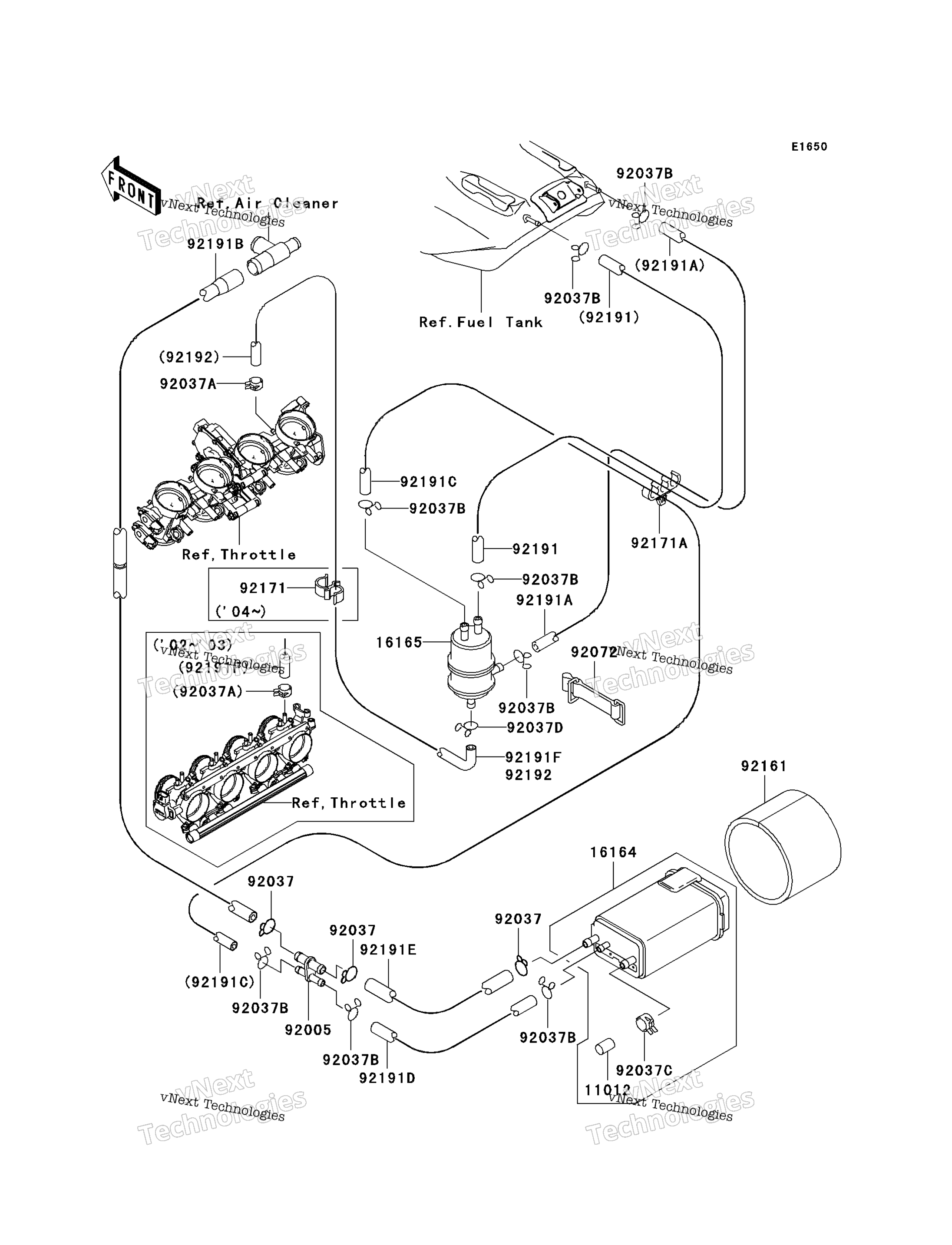 топливный Evaporative System (Ca)