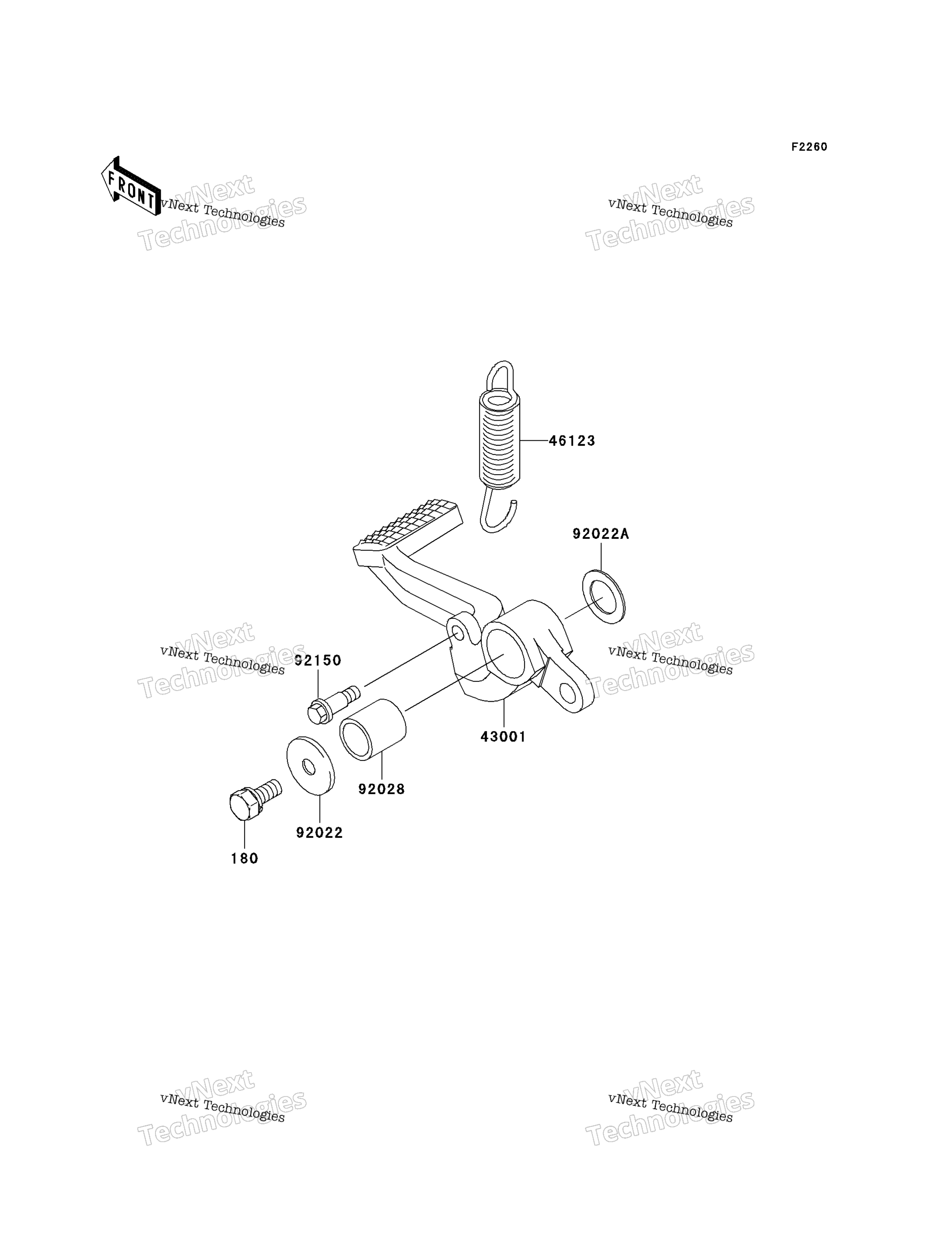 Тормоз Pedal/Torque Link
