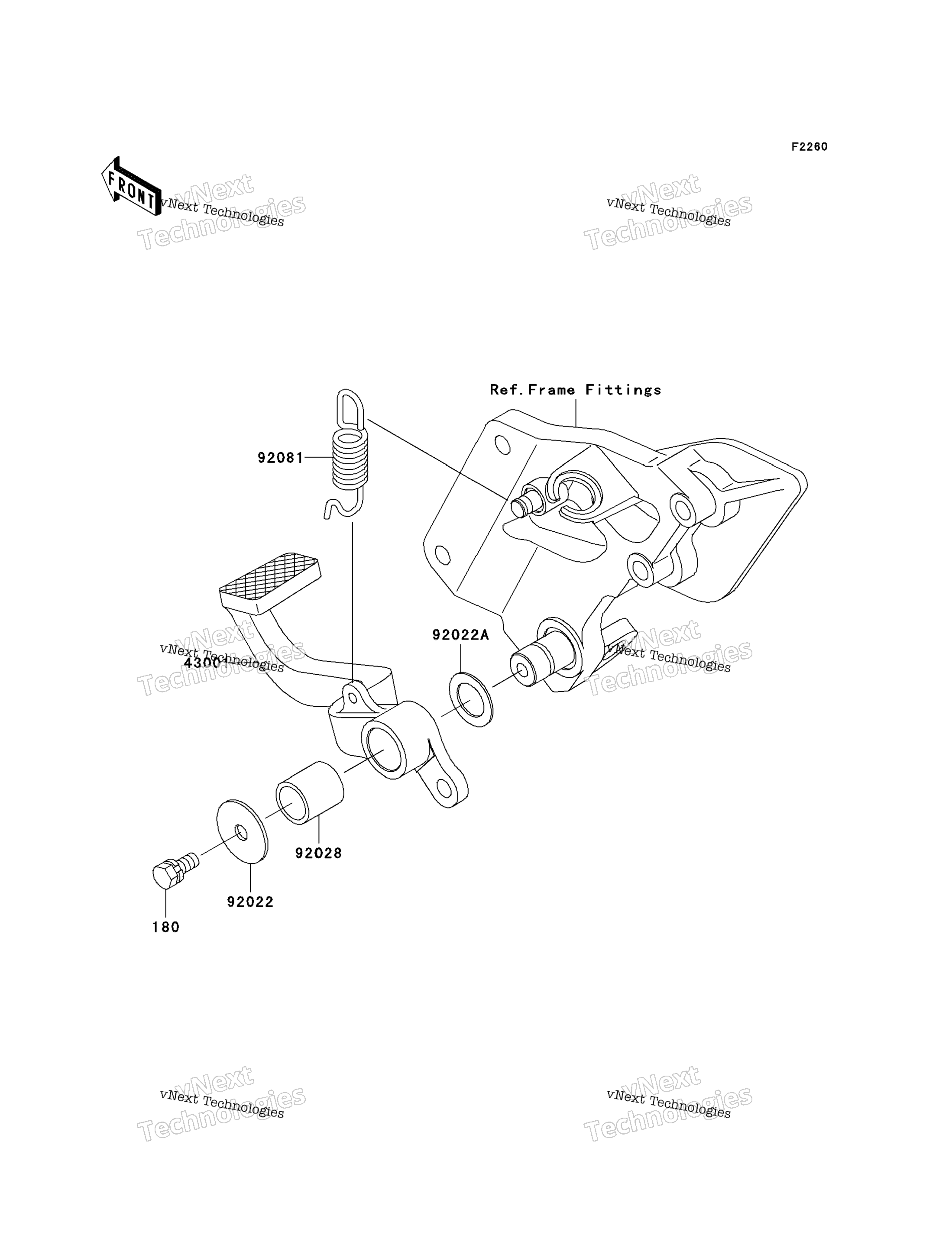 Тормоз Pedal/Torque Link